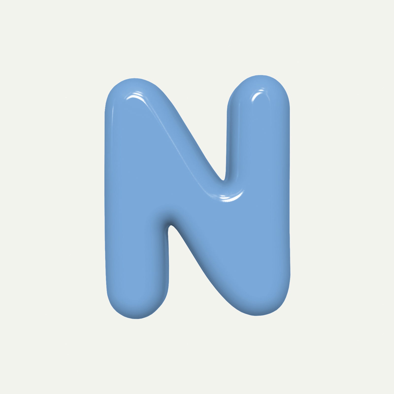 Letter N – handcrafted ceramic decor