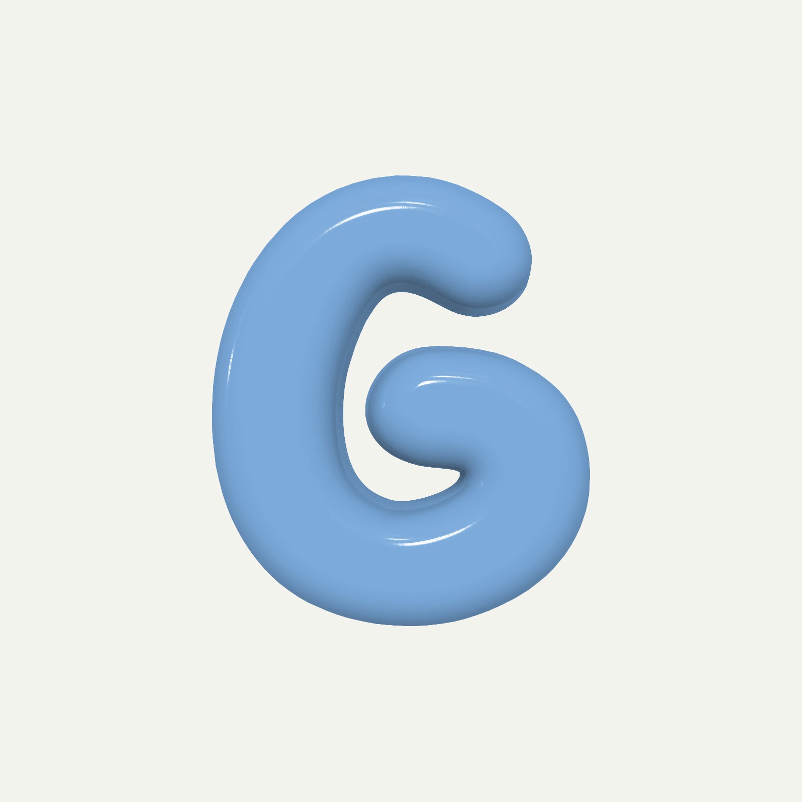 Letter G – handcrafted ceramic decor