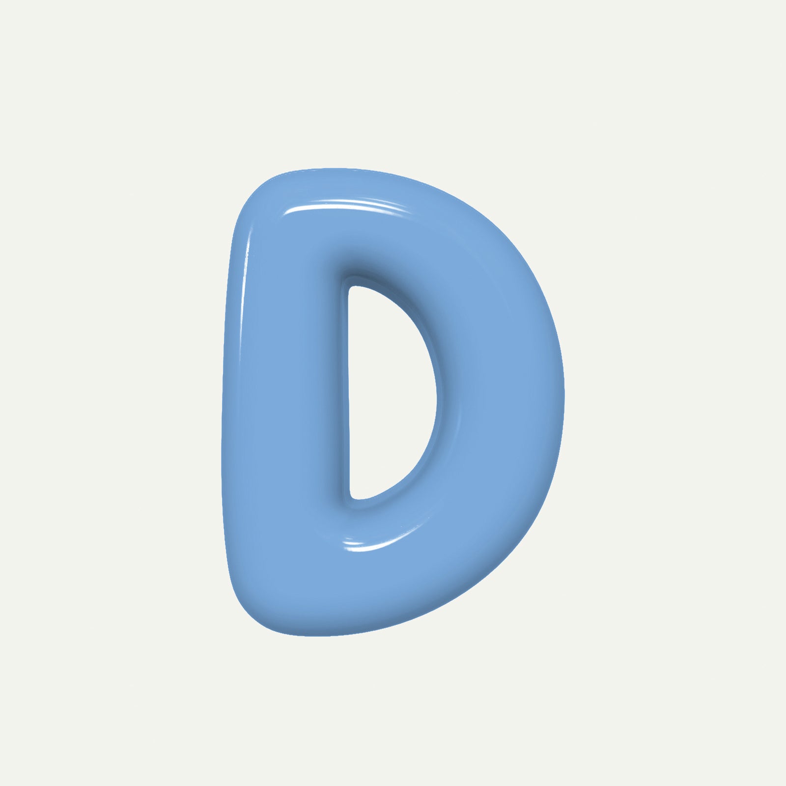 Letter D – handcrafted ceramic decor