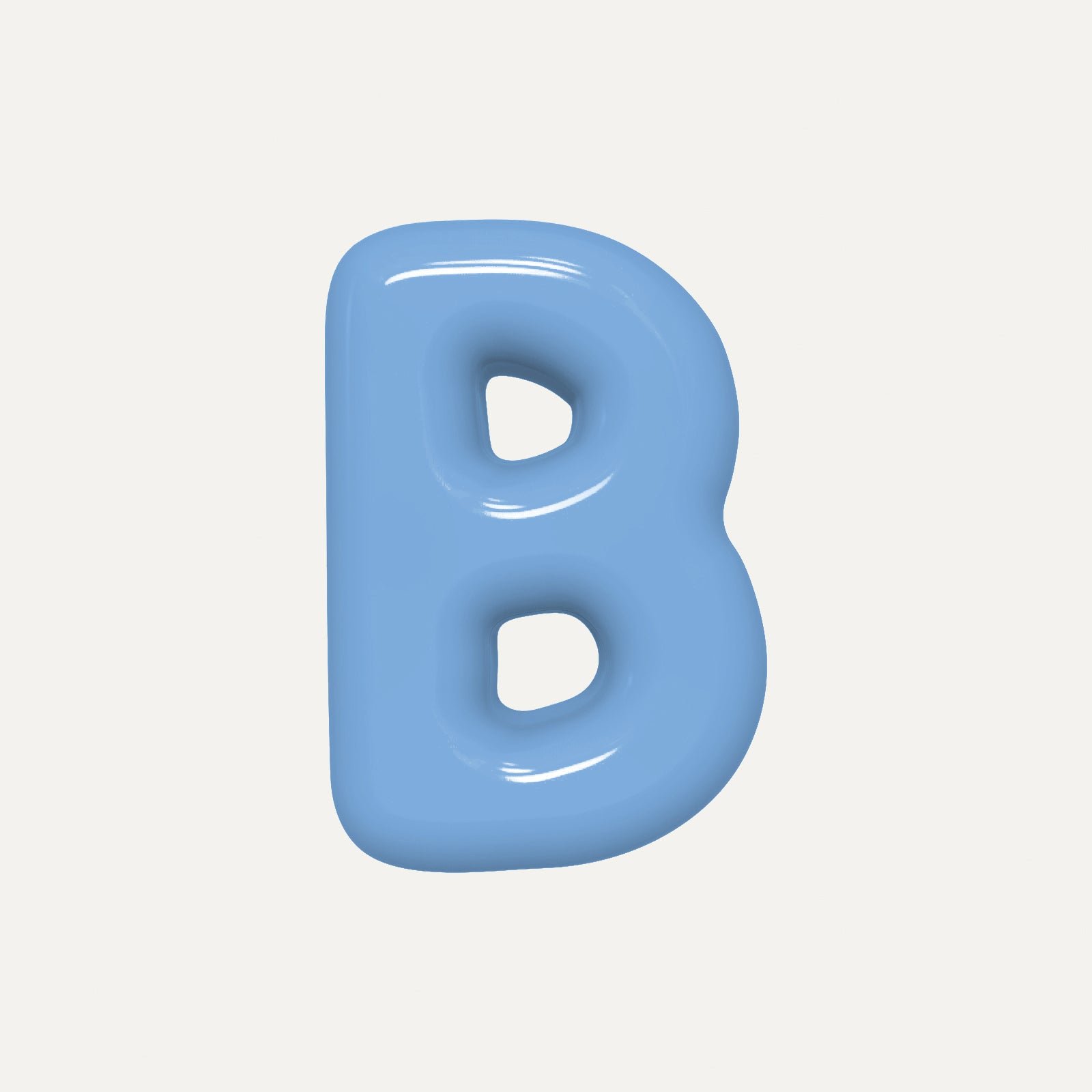 Letter B – handcrafted ceramic decor