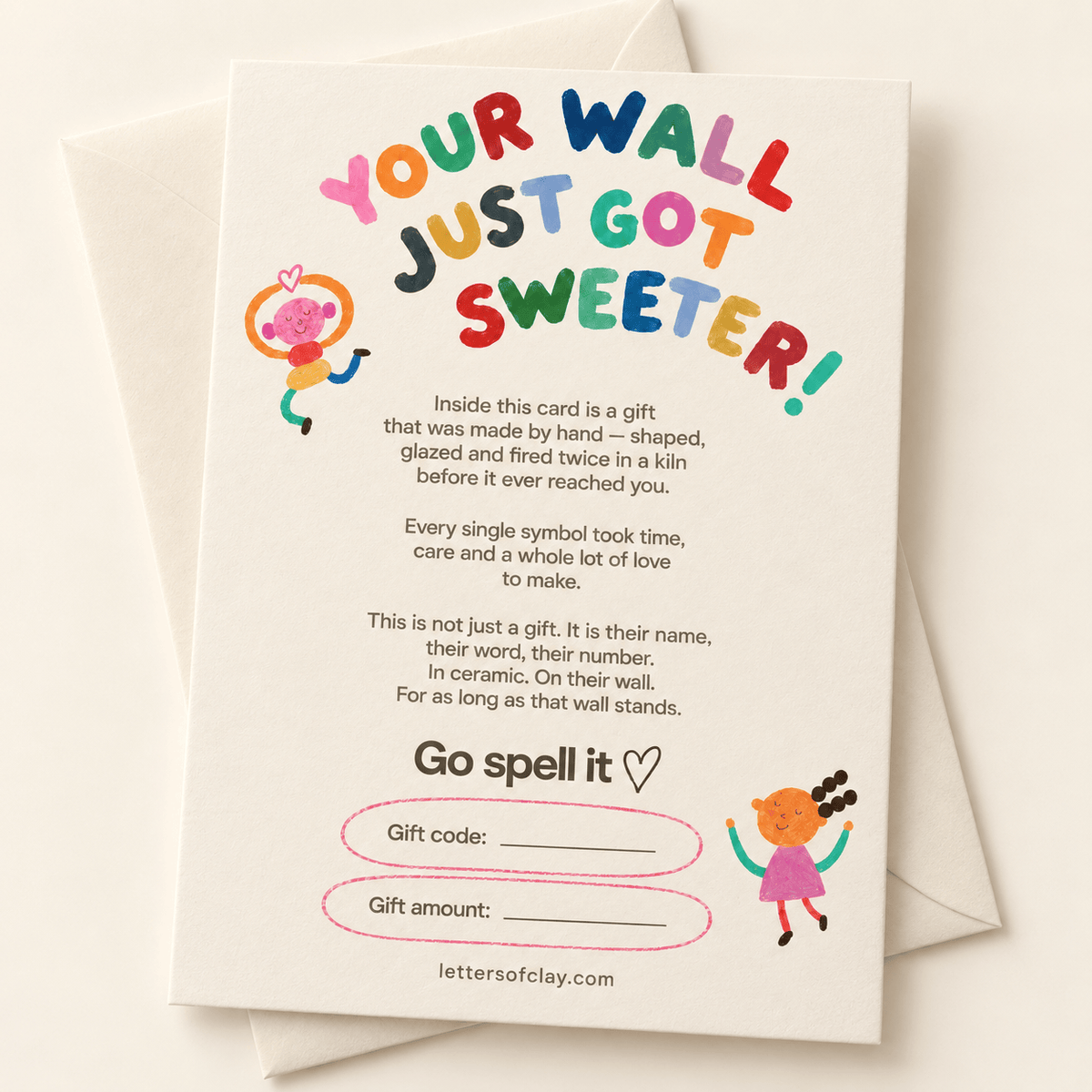 Letters of Clay Gift Card - US