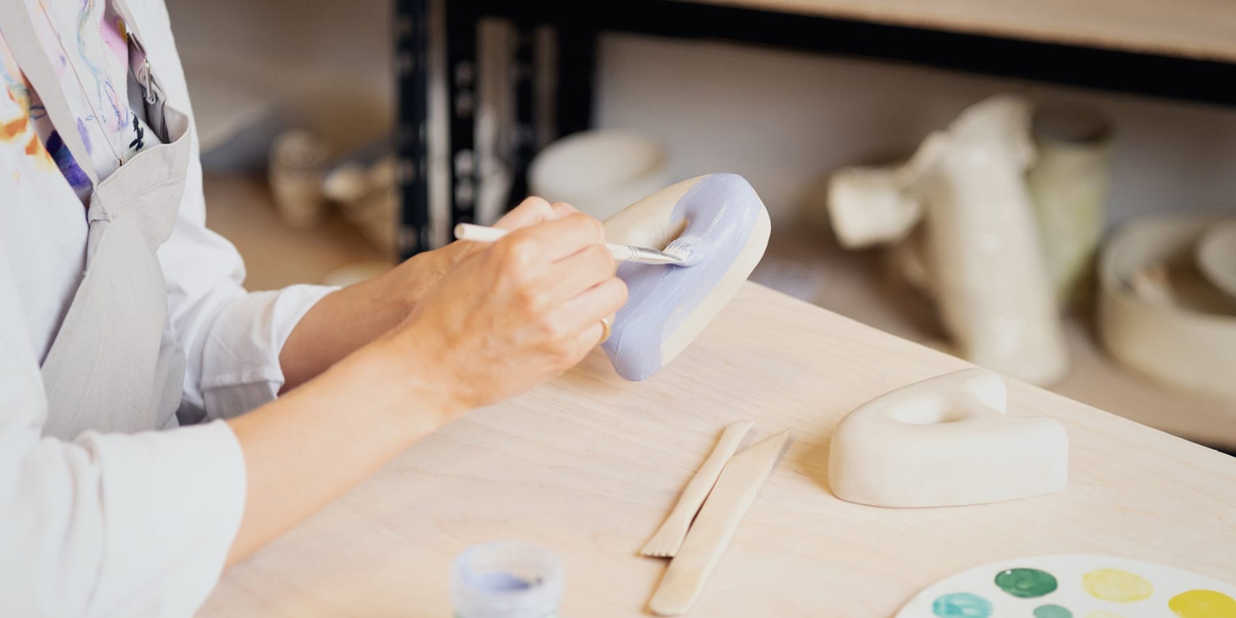 Letter A – handcrafted ceramic decor