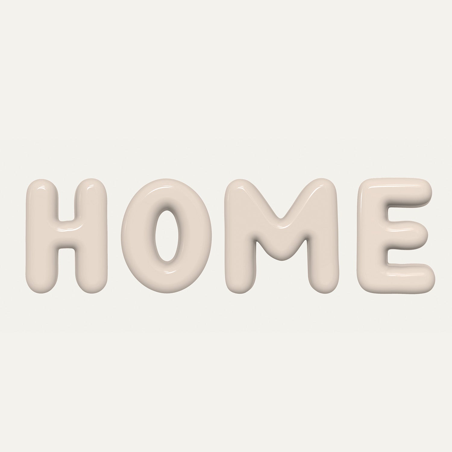 Word HOME - handcrafted ceramic decor