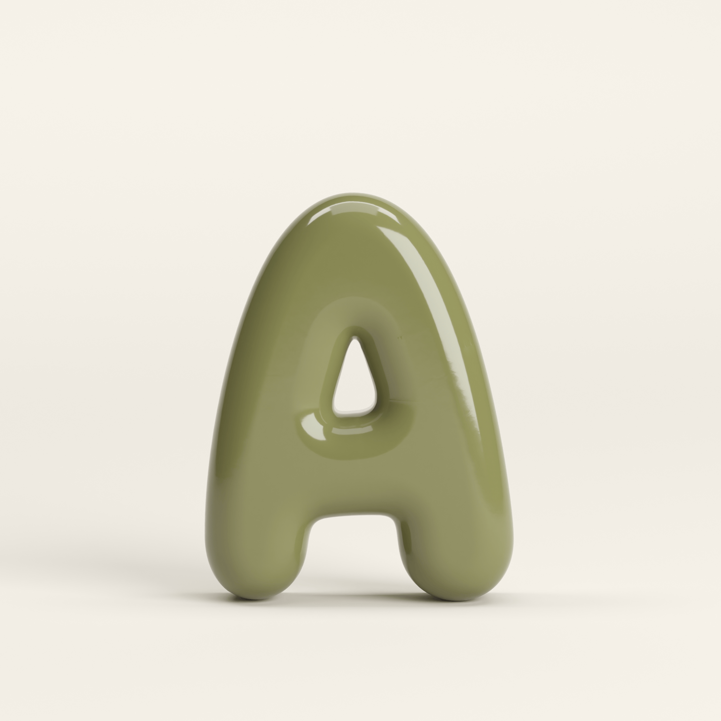 Letter A – handcrafted ceramic decor