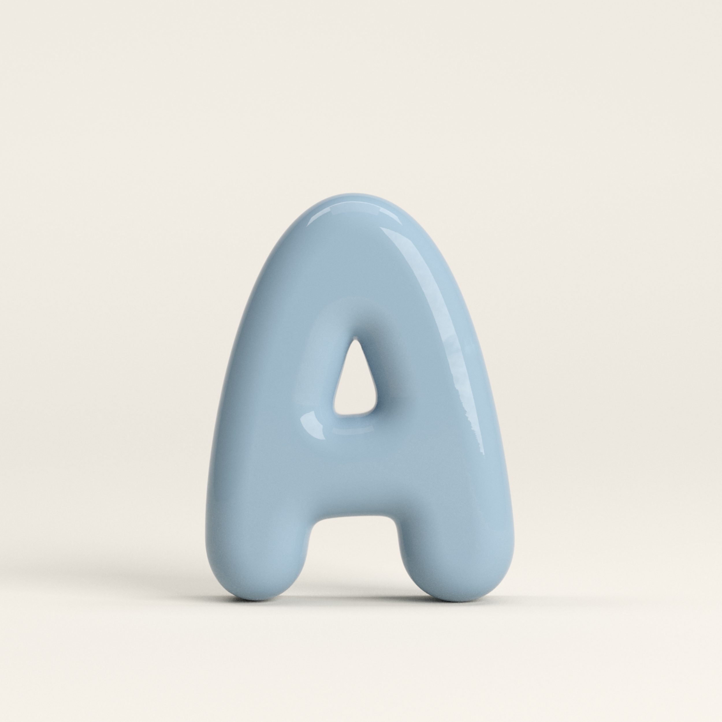 Letter A – handcrafted ceramic decor