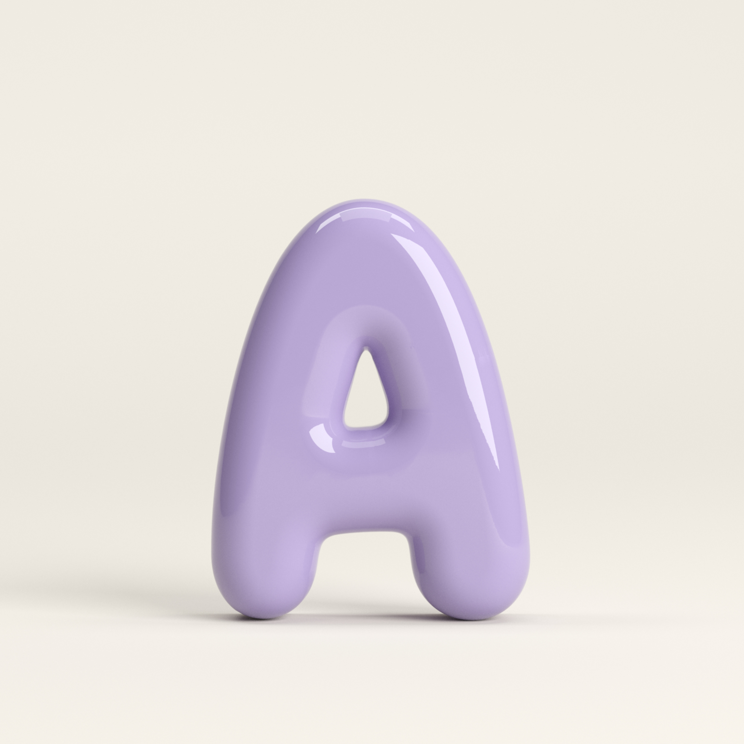 Letter A – handcrafted ceramic decor