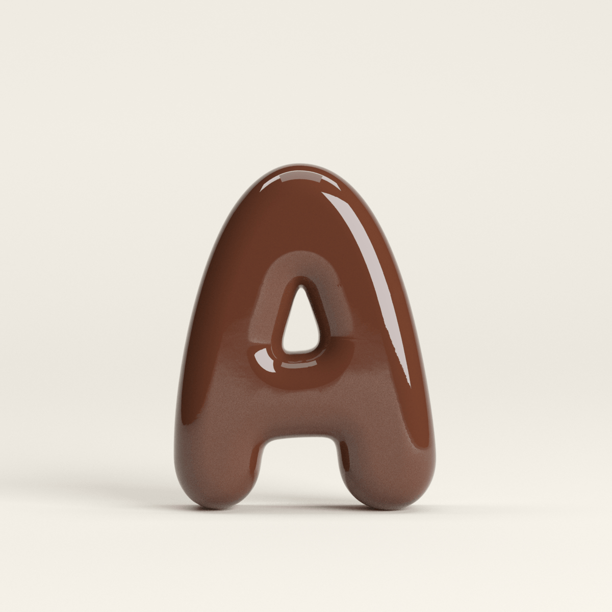 Letter A – handcrafted ceramic decor