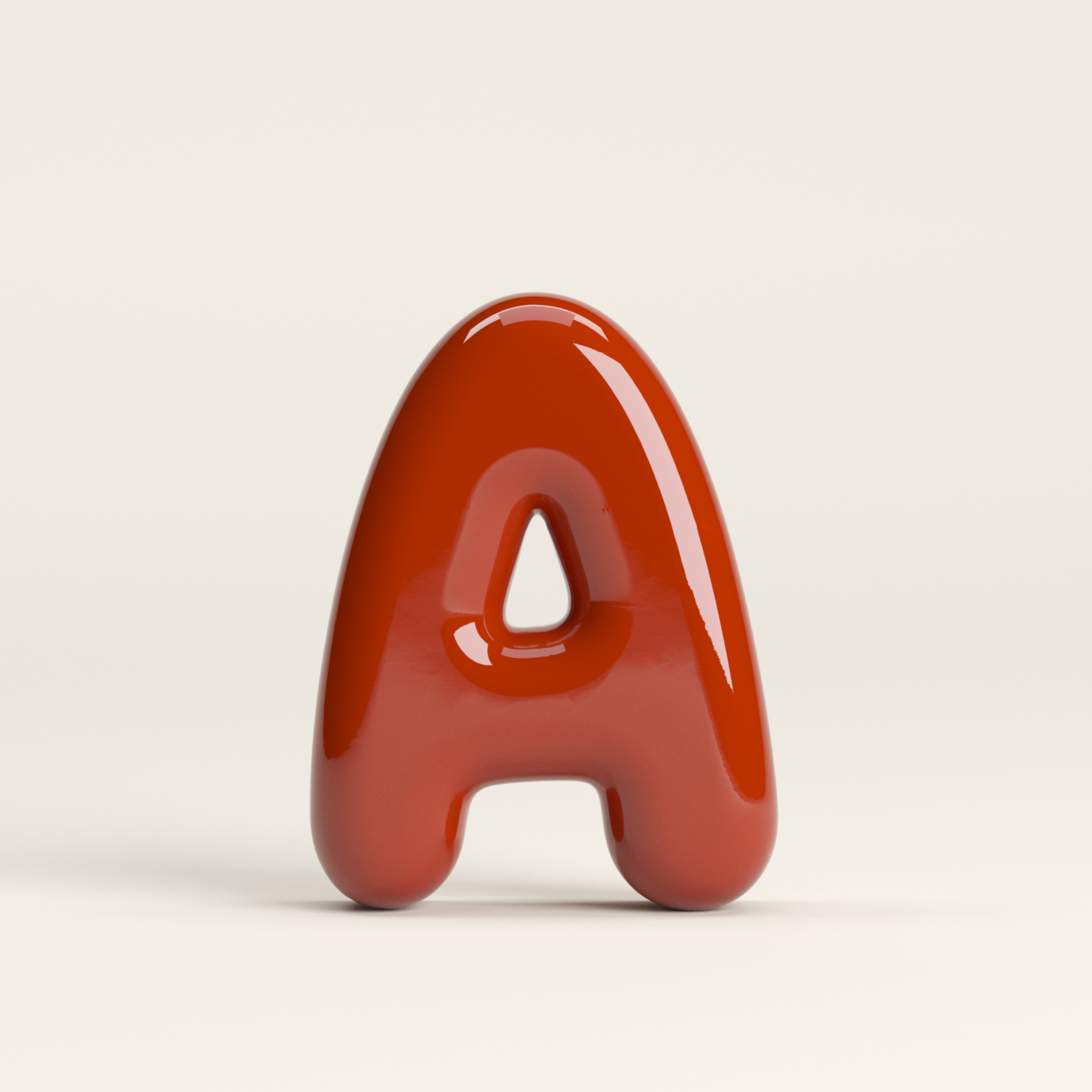 Letter A – handcrafted ceramic decor