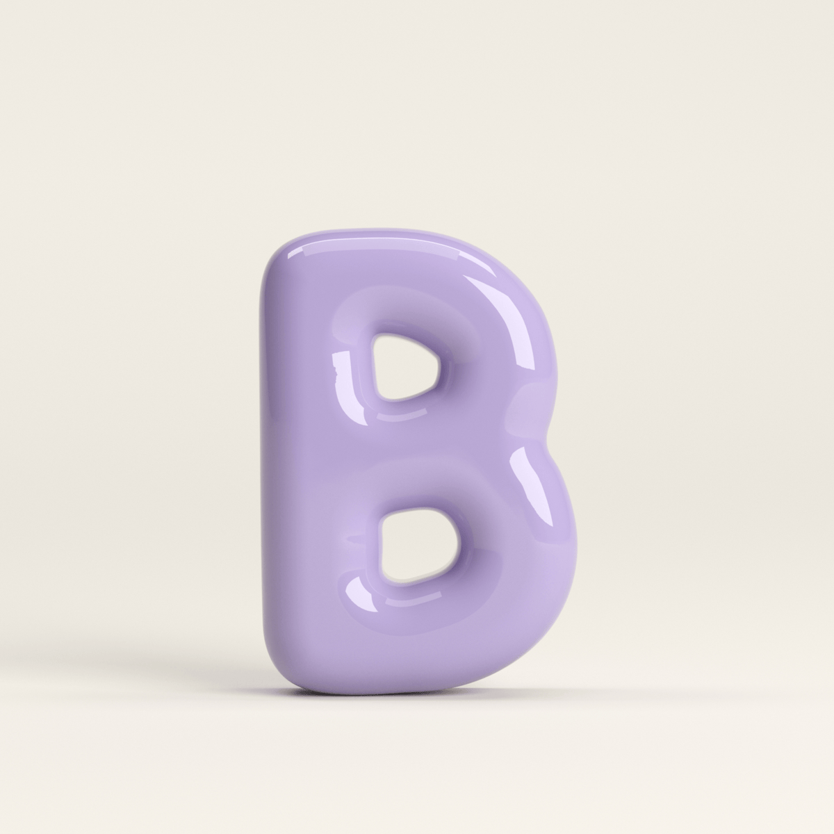 Letter B – handcrafted ceramic decor