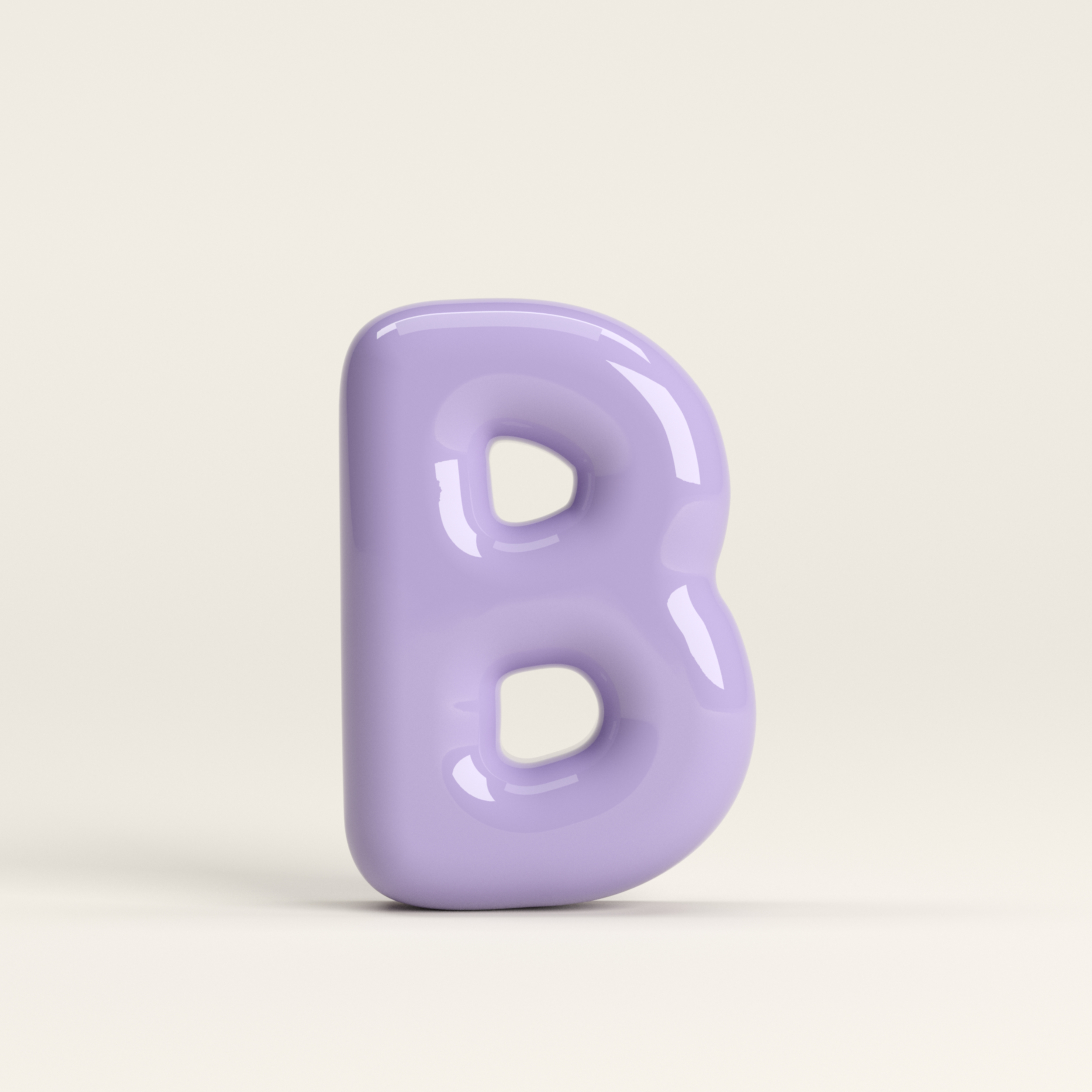 Letter B – handcrafted ceramic decor