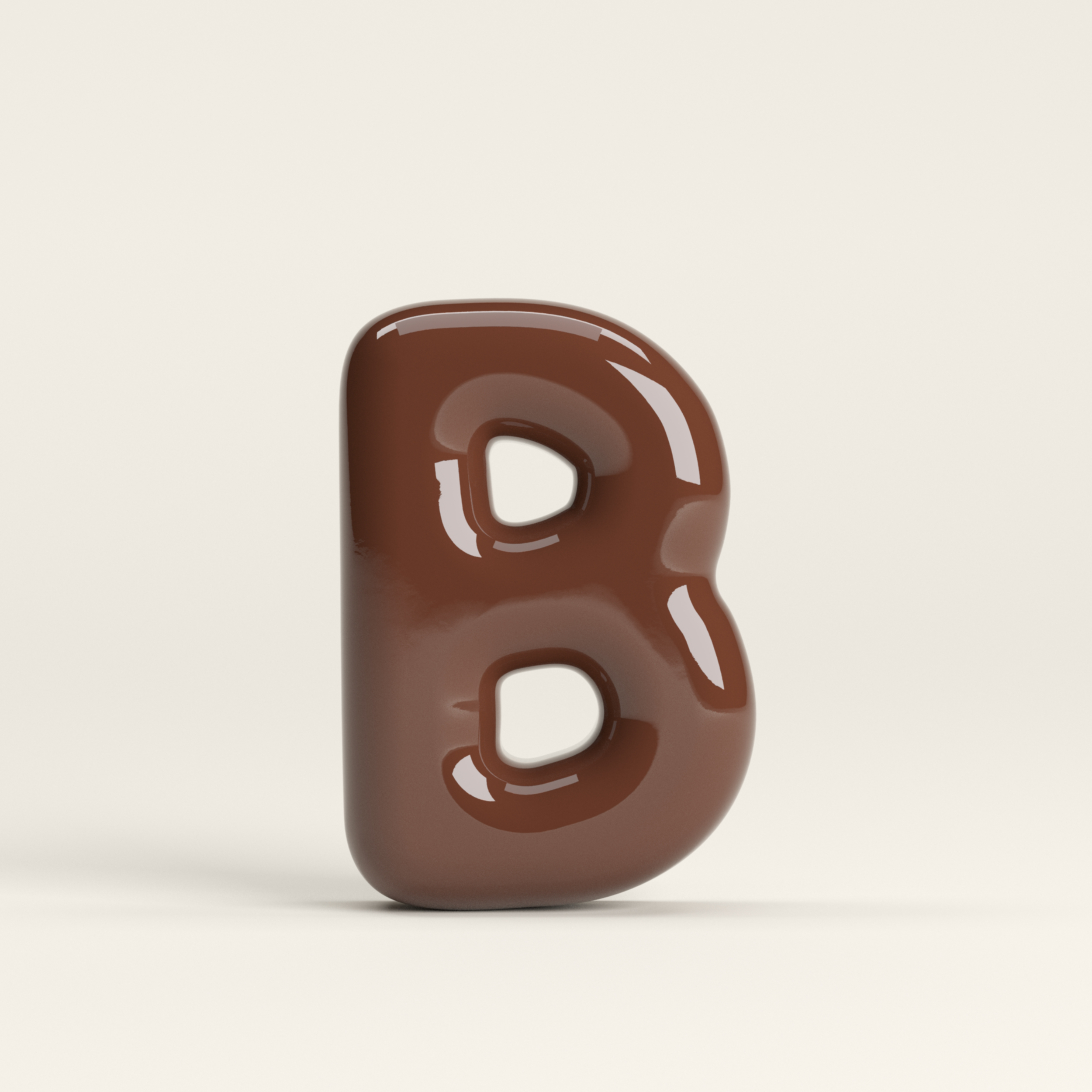 Letter B – handcrafted ceramic decor