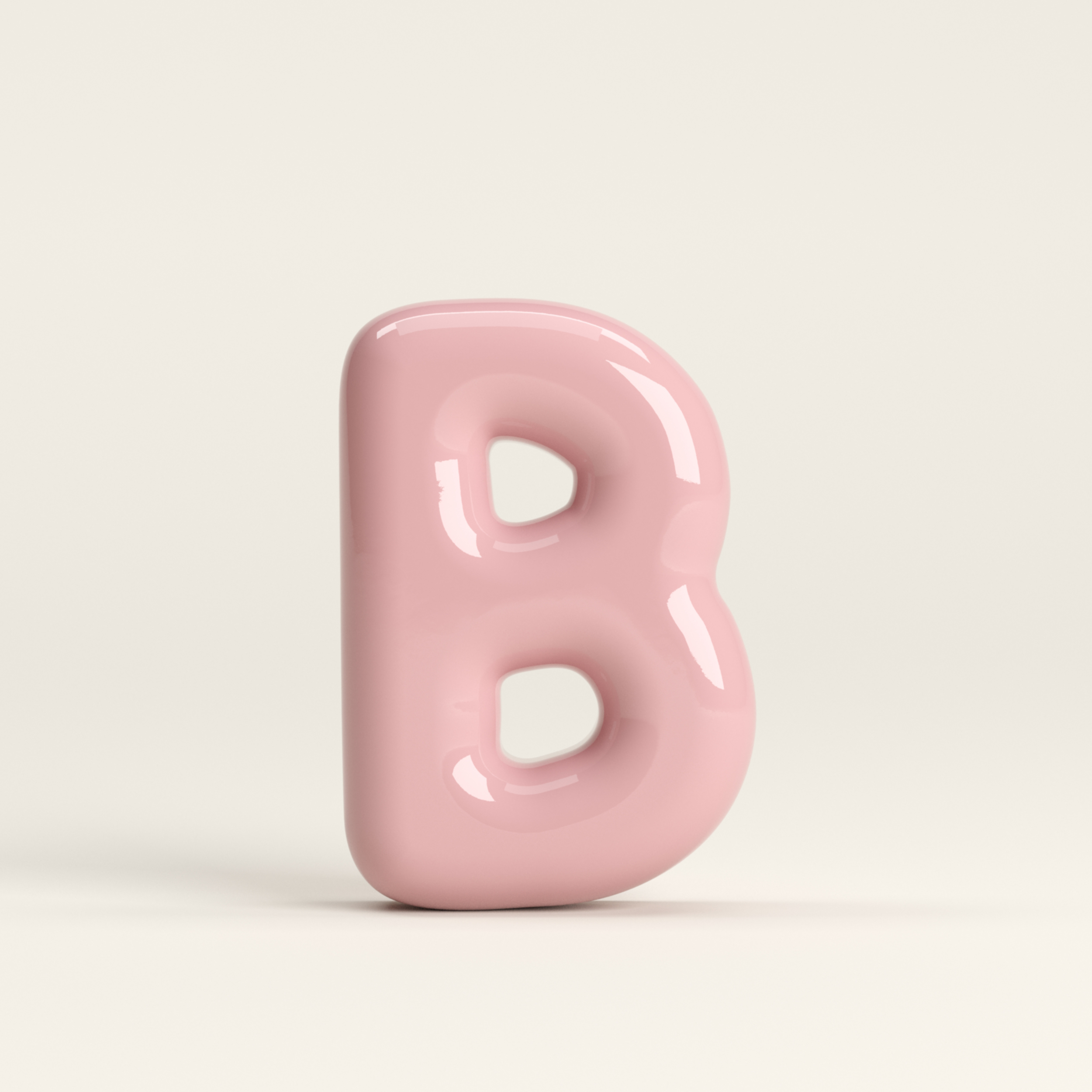 Letter B – handcrafted ceramic decor