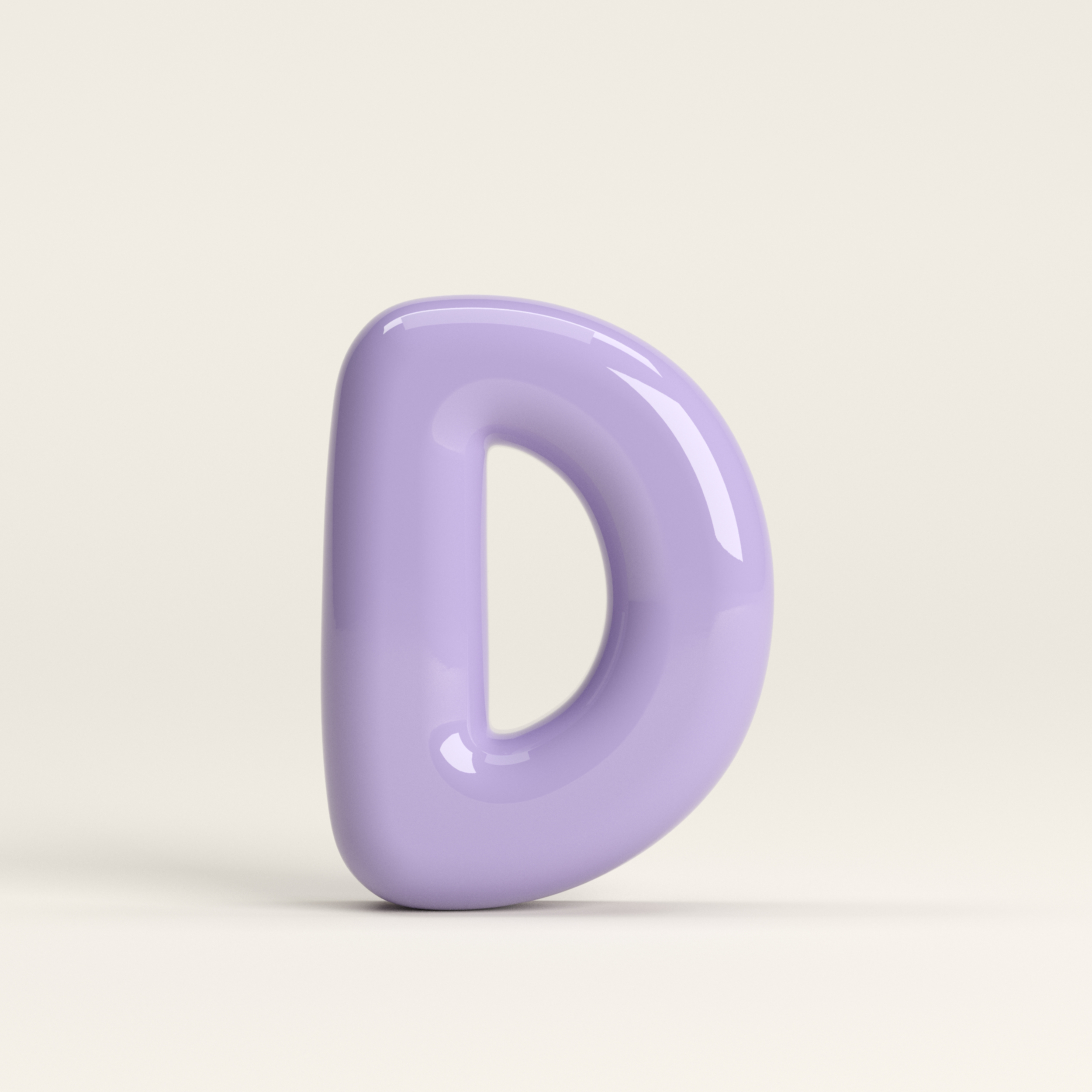 Letter D – handcrafted ceramic decor