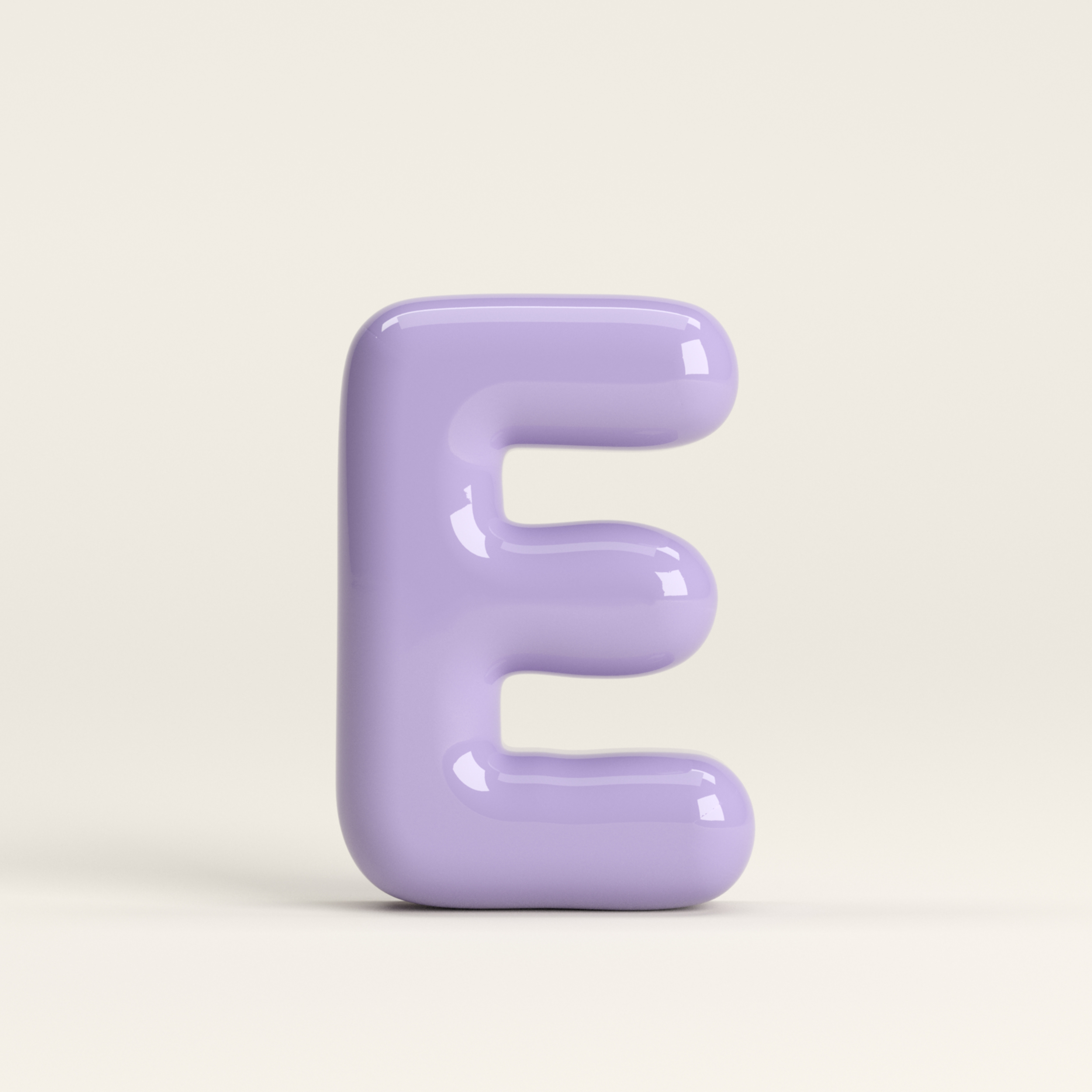 Letter E – handcrafted ceramic decor