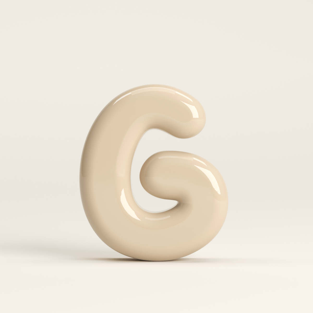 Letter G – handcrafted ceramic decor