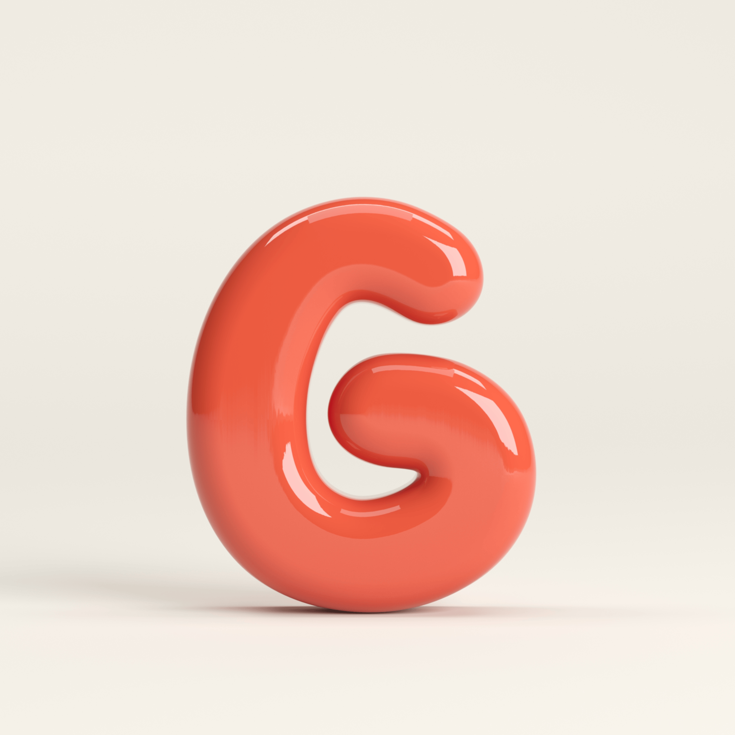 Letter G – handcrafted ceramic decor