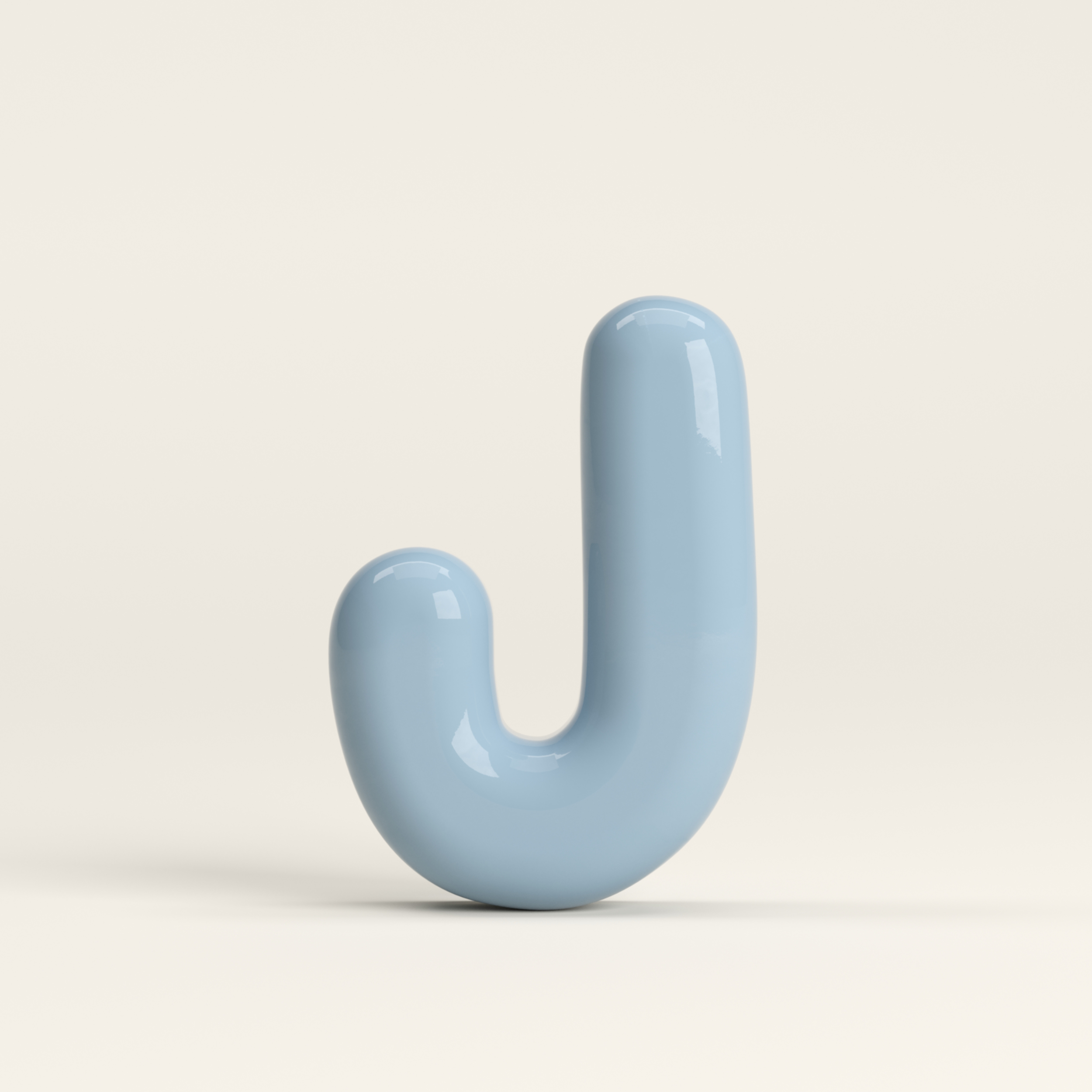 Letter J – handcrafted ceramic decor