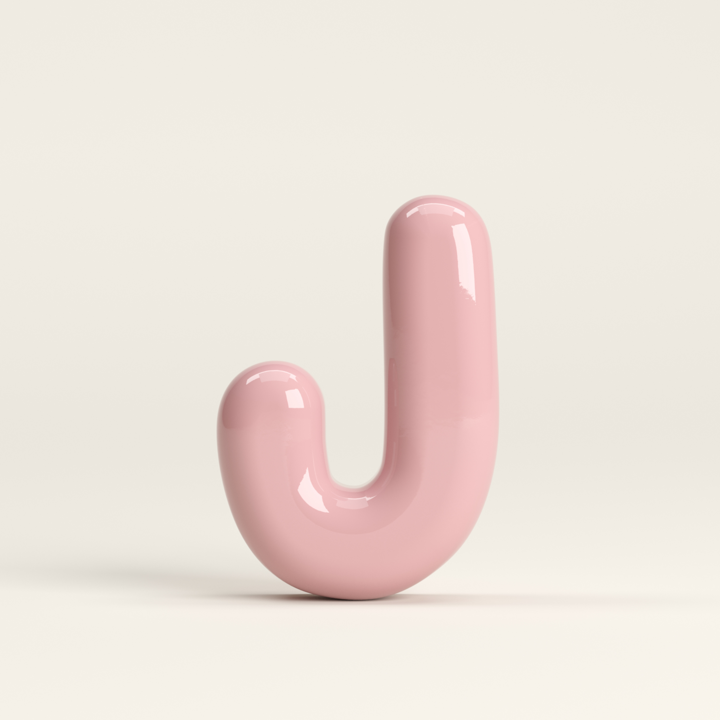 Letter J – handcrafted ceramic decor