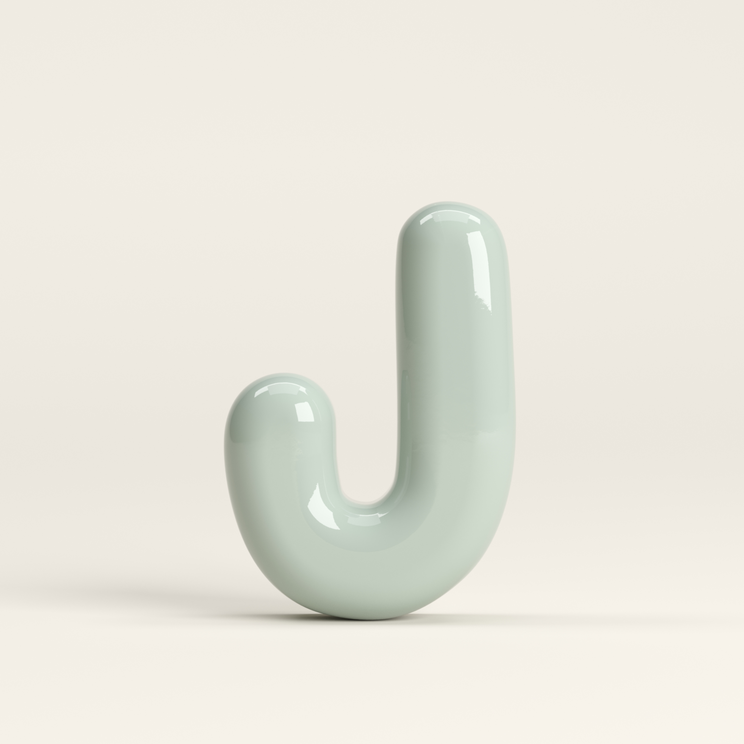 Letter J – handcrafted ceramic decor