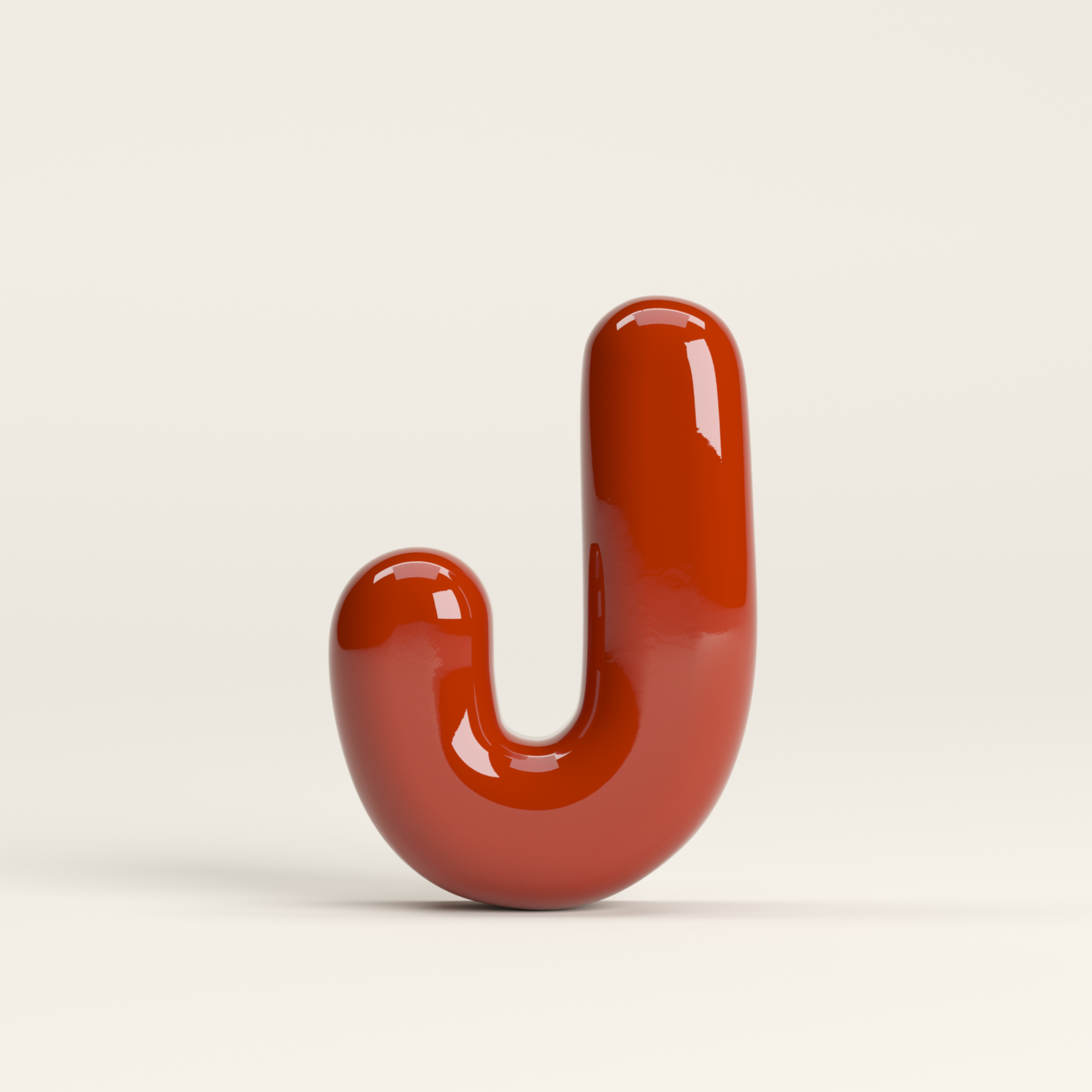 Letter J – handcrafted ceramic decor