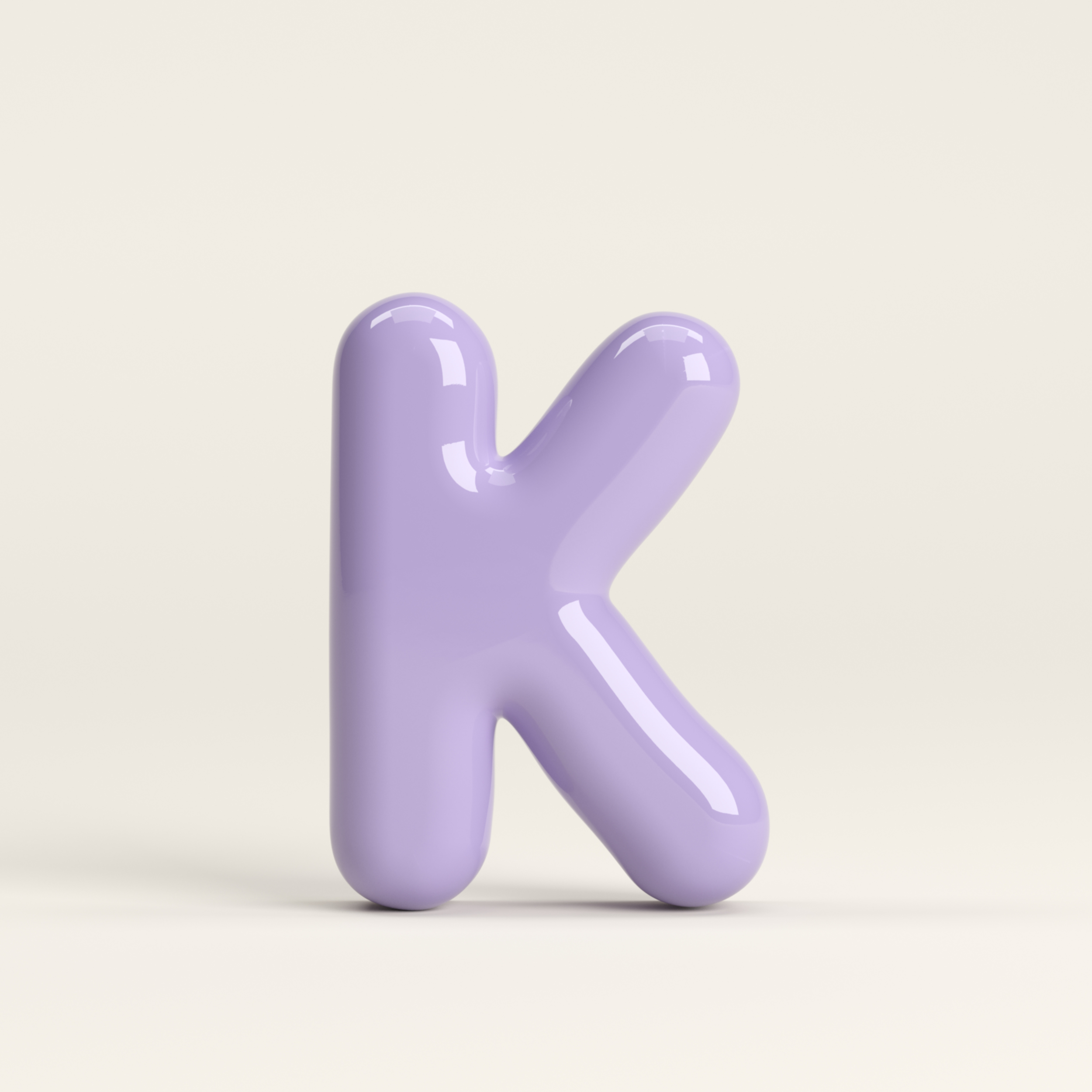 Letter K – handcrafted ceramic decor