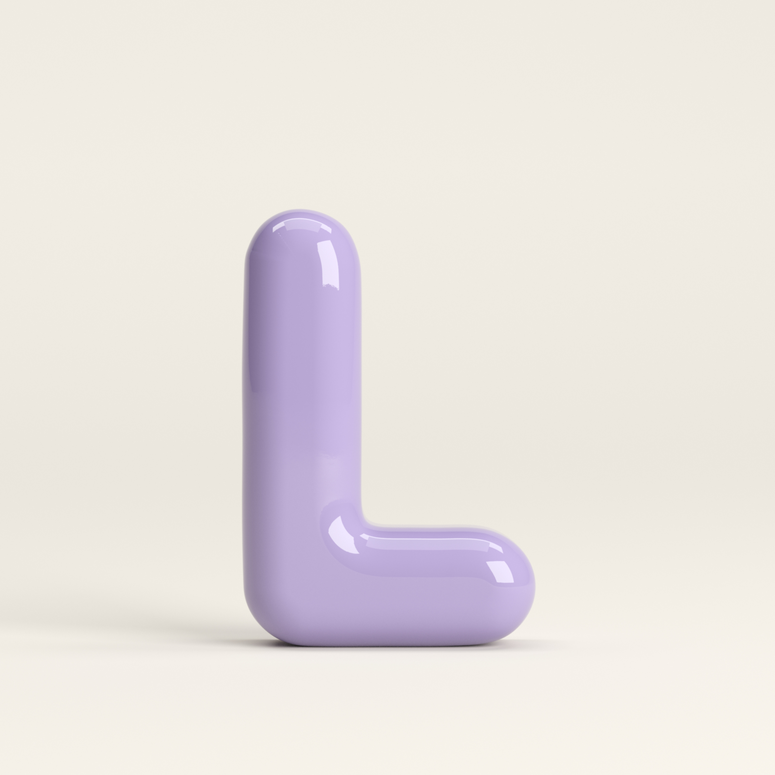 Letter L – handcrafted ceramic decor