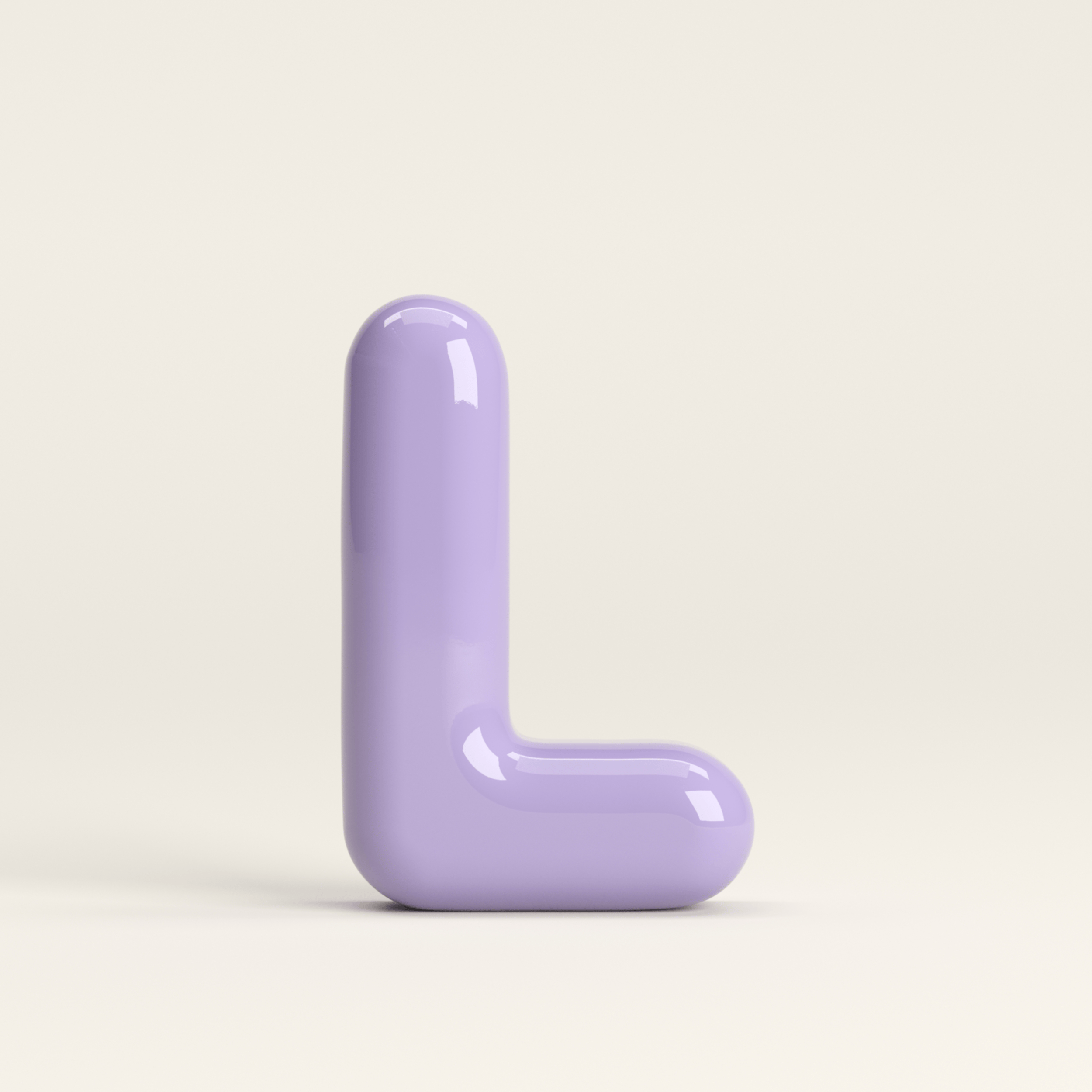Letter L – handcrafted ceramic decor