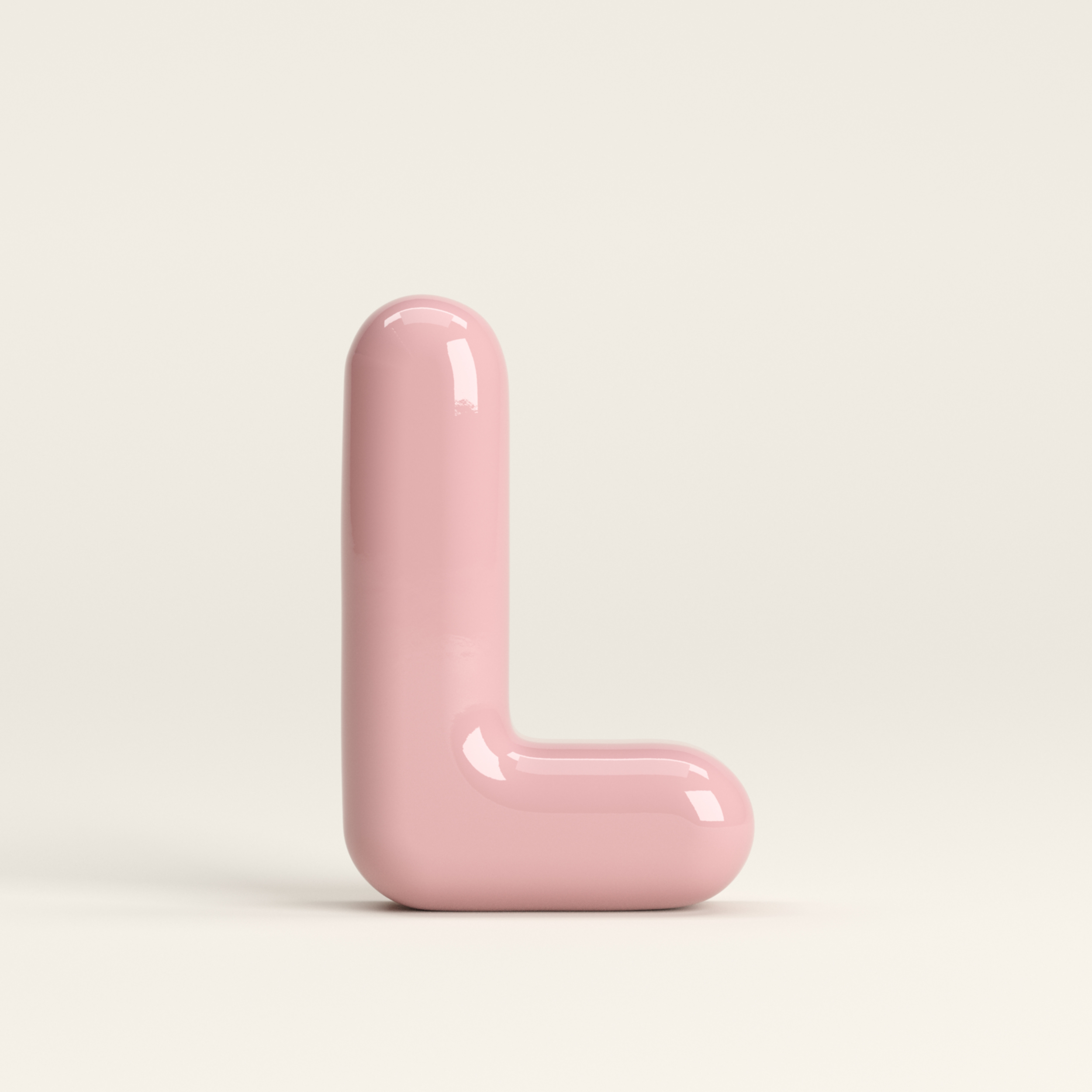 Letter L – handcrafted ceramic decor