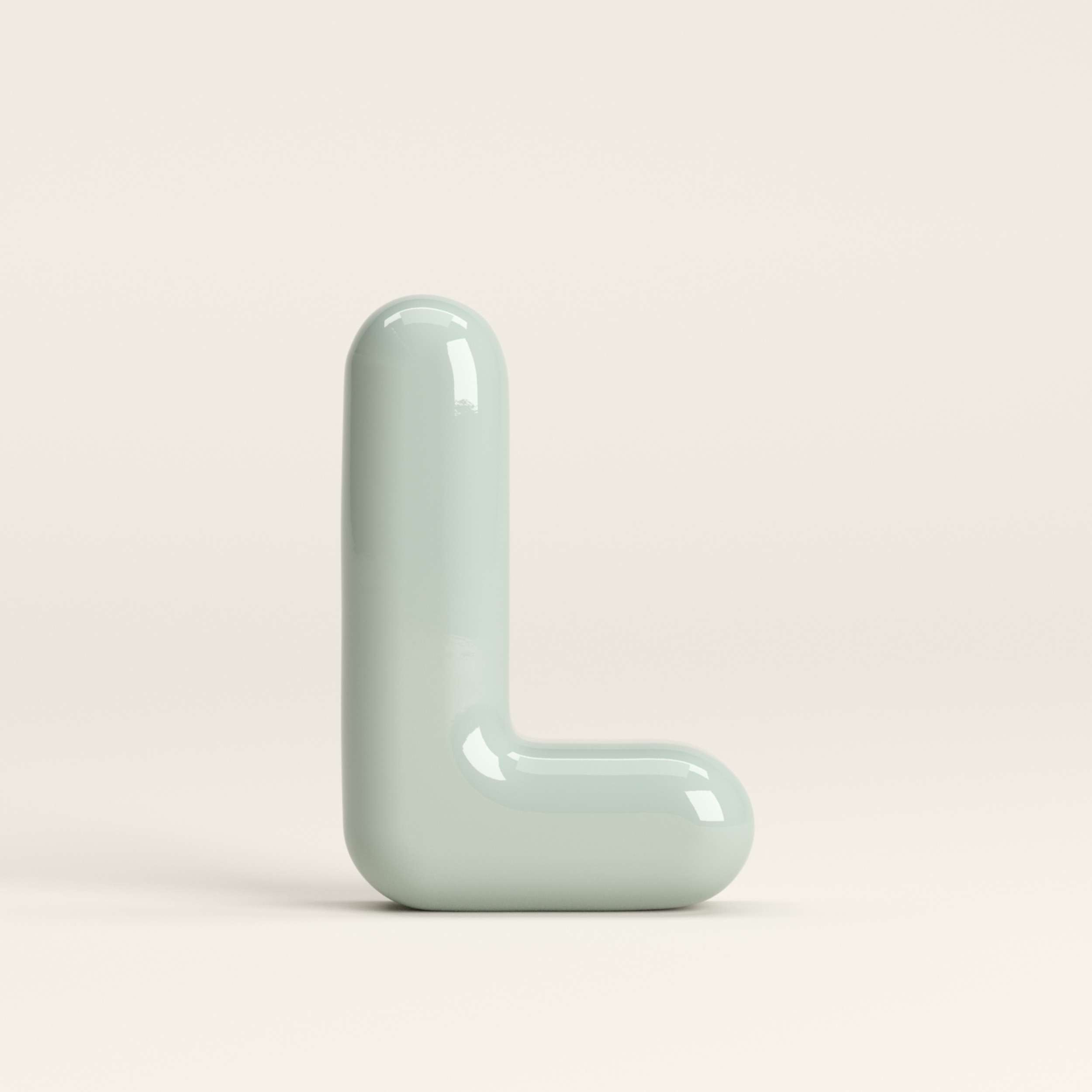 Letter L – handcrafted ceramic decor