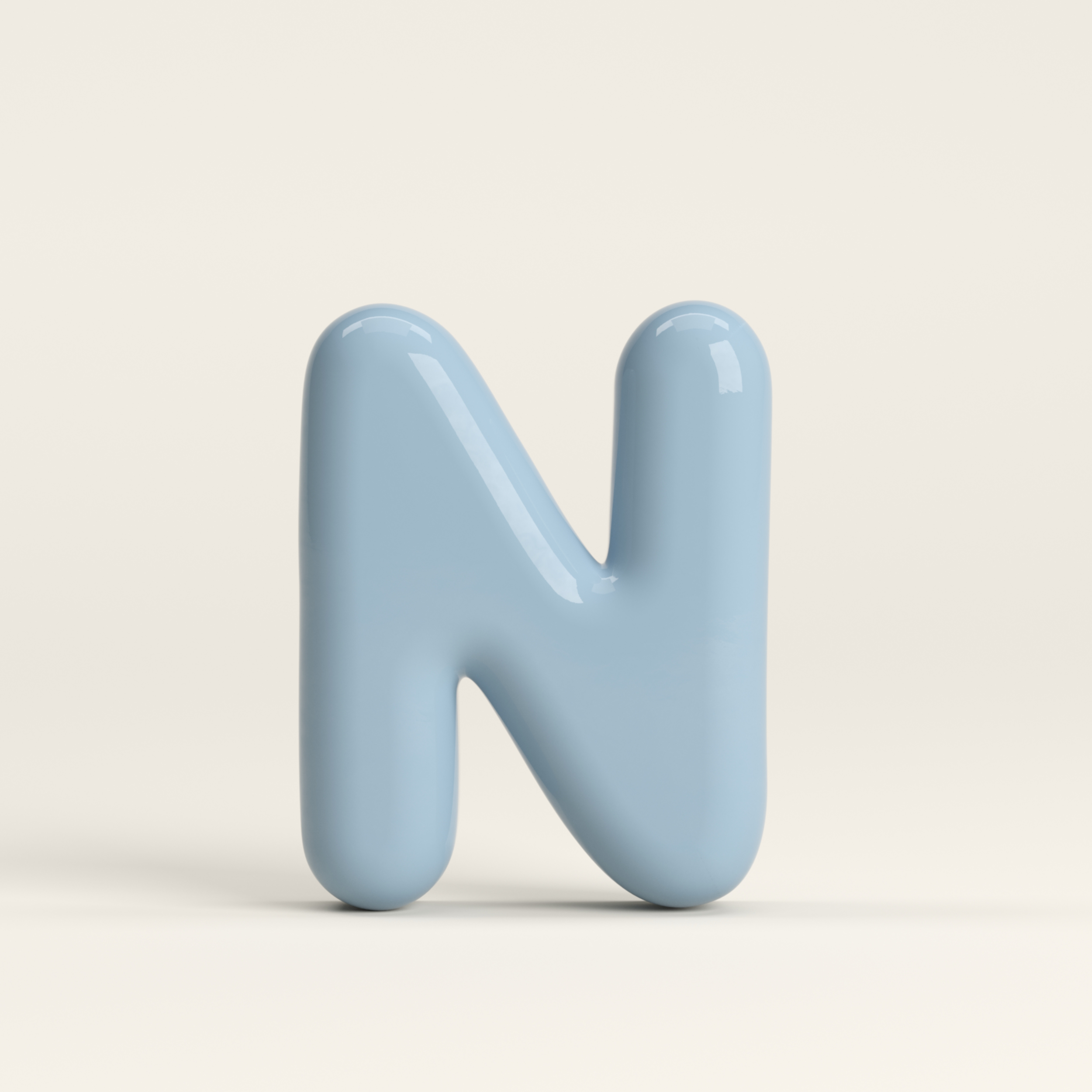 Letter N – handcrafted ceramic decor