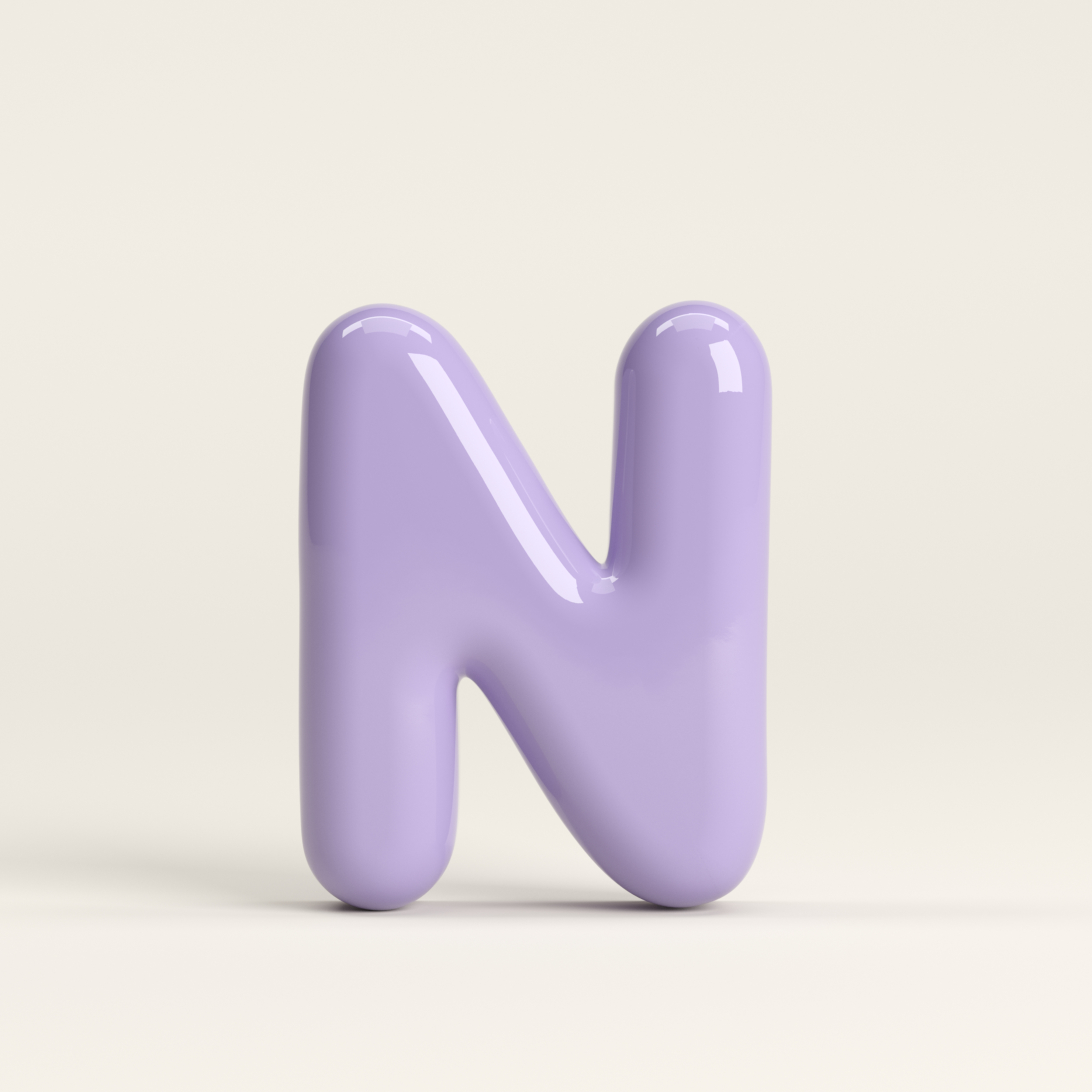 Letter N – handcrafted ceramic decor