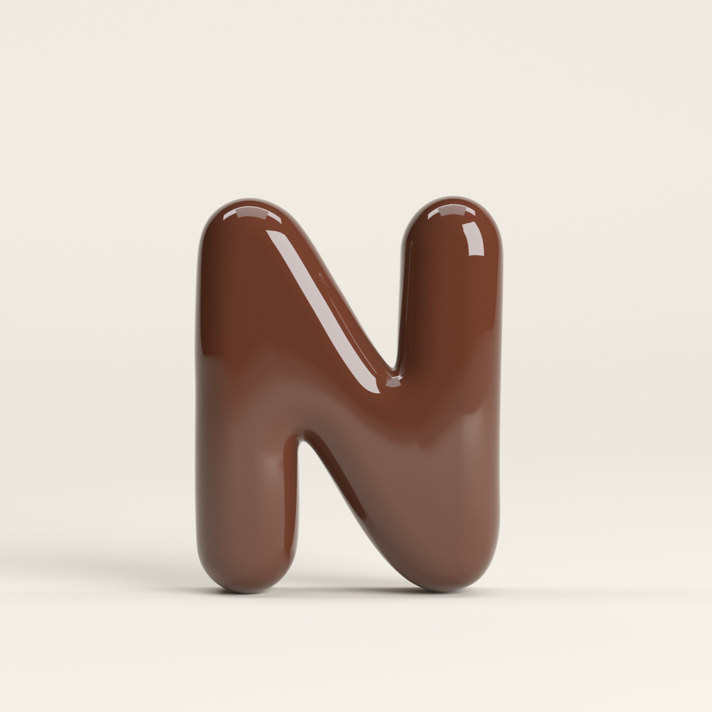 Letter N – handcrafted ceramic decor