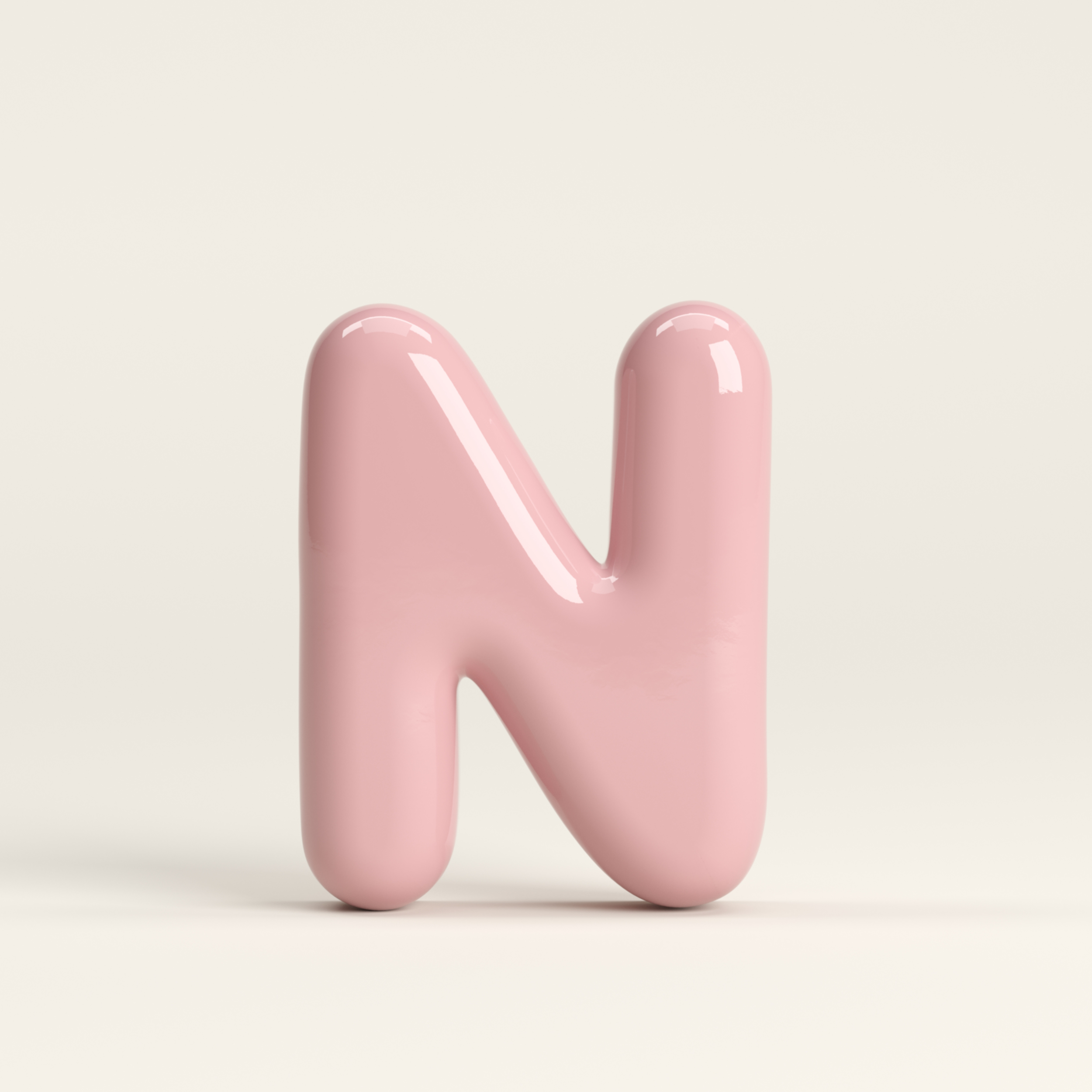 Letter N – handcrafted ceramic decor
