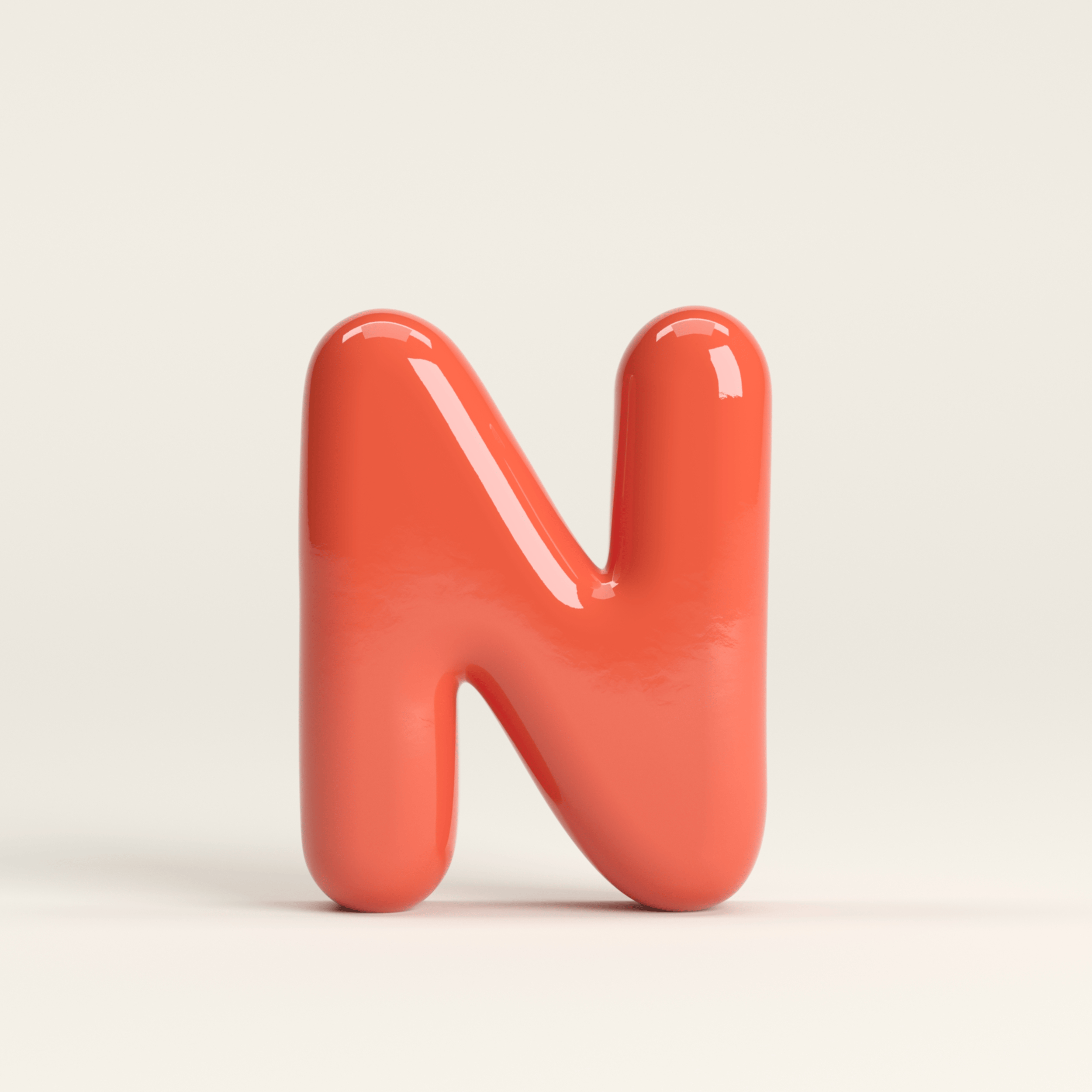 Letter N – handcrafted ceramic decor