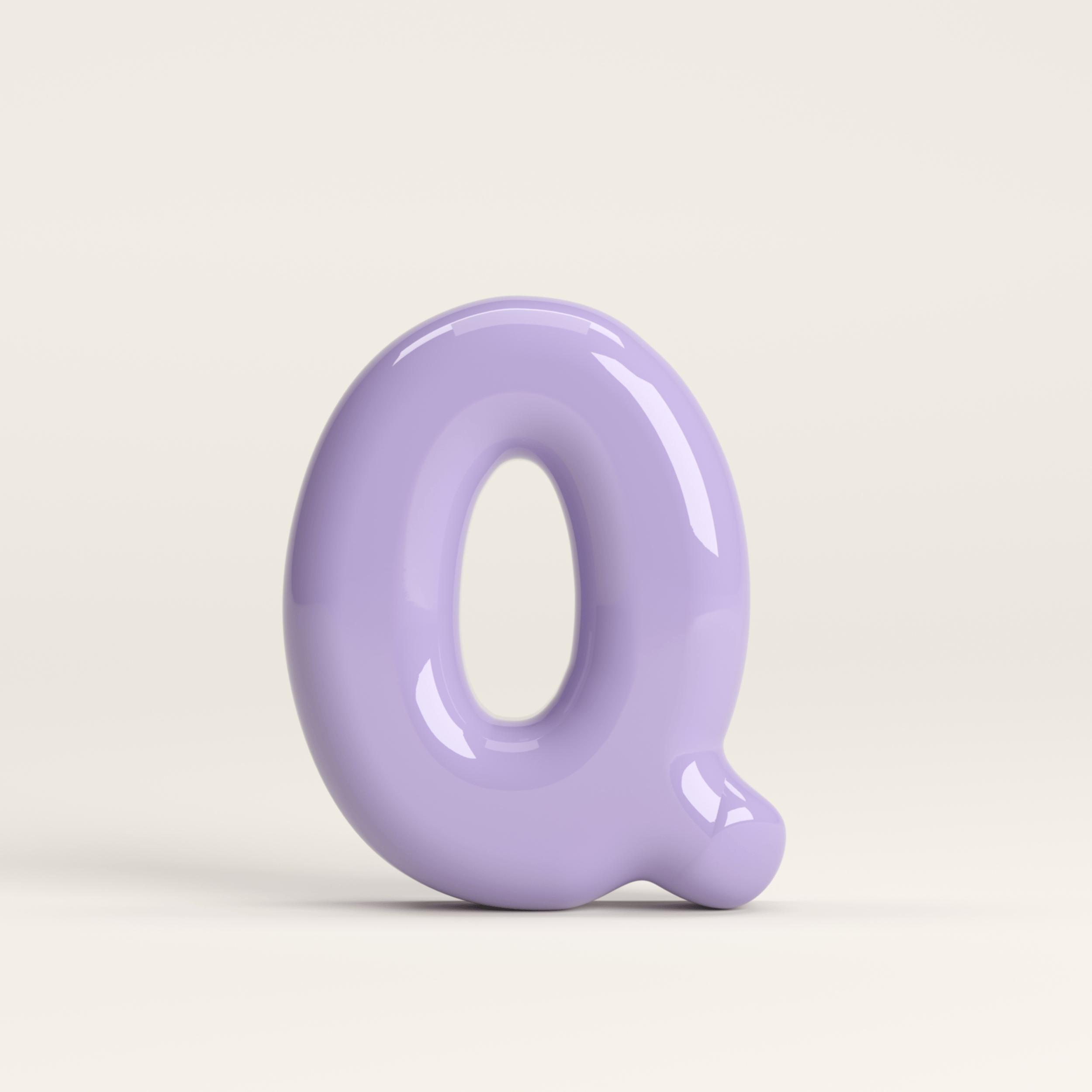 Letter Q – handcrafted ceramic decor