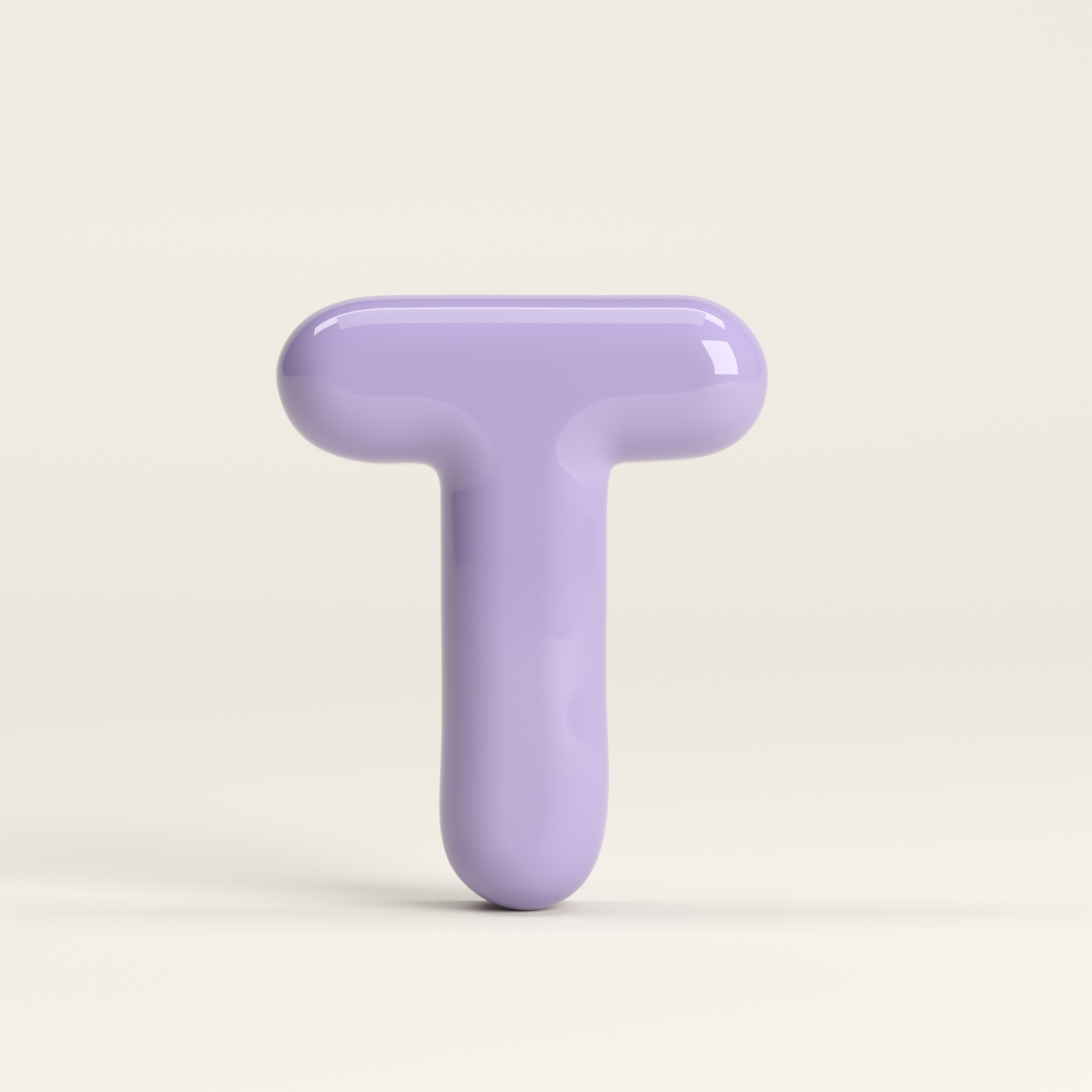 Letter T – handcrafted ceramic decor