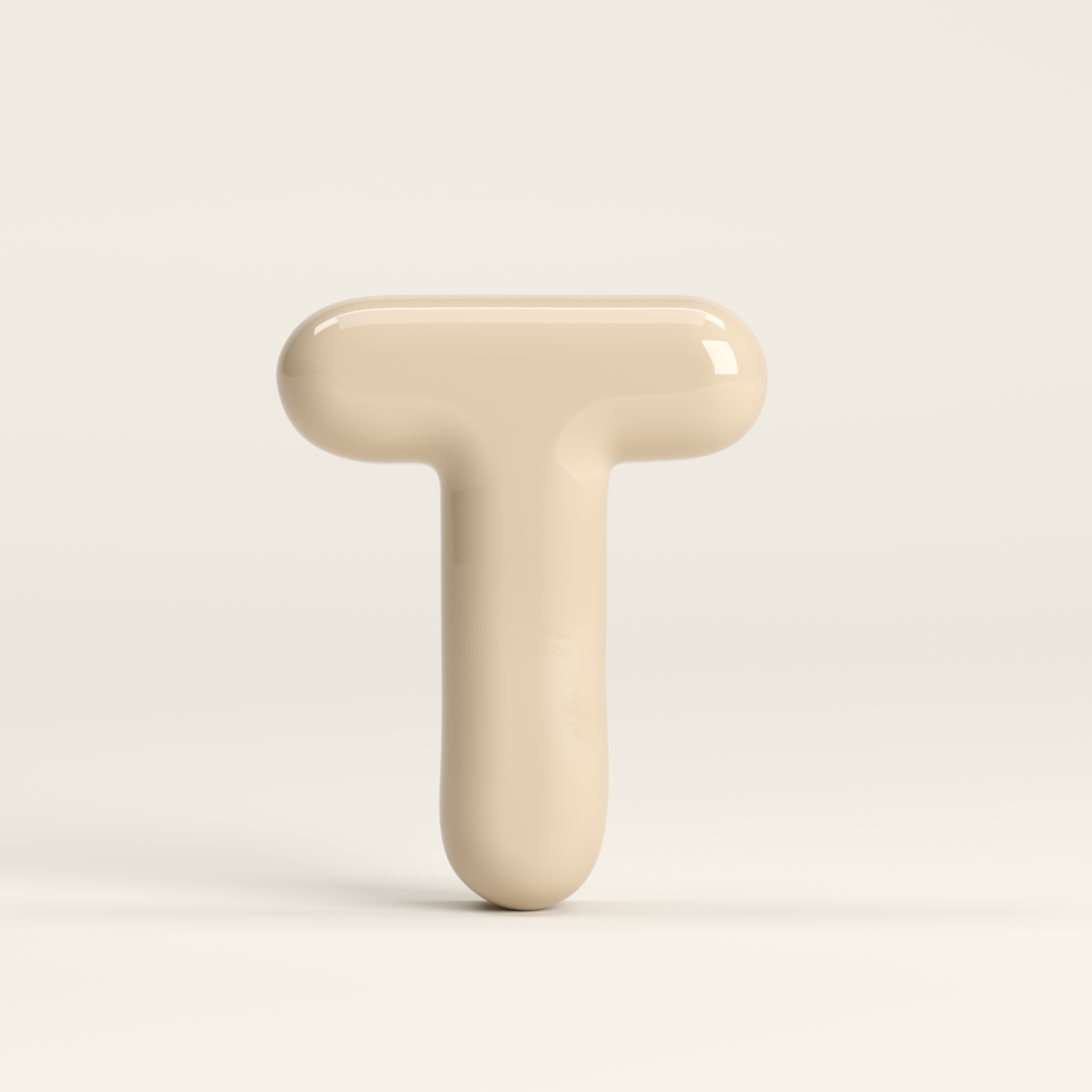 Letter T – handcrafted ceramic decor