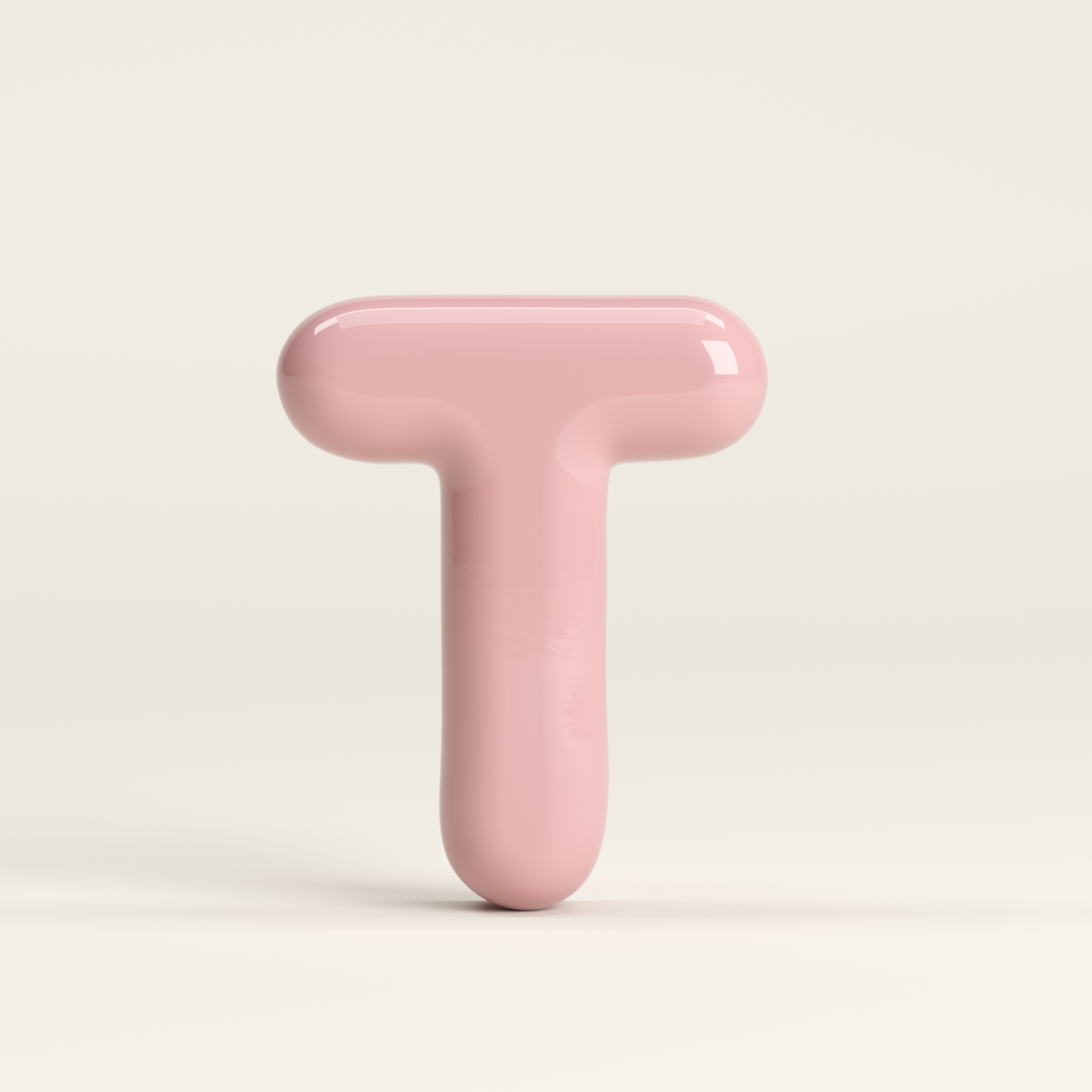 Letter T – handcrafted ceramic decor