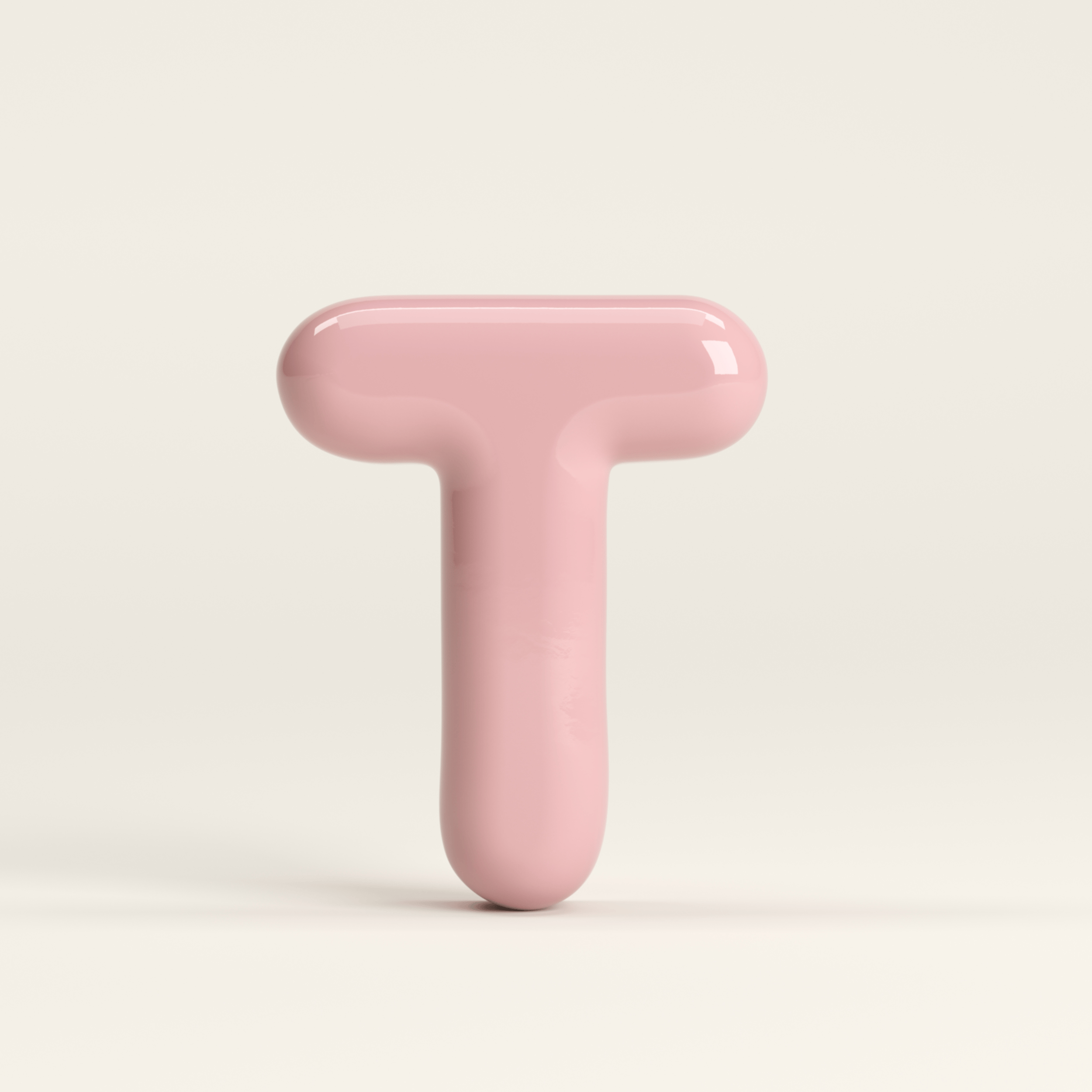 Letter T – handcrafted ceramic decor