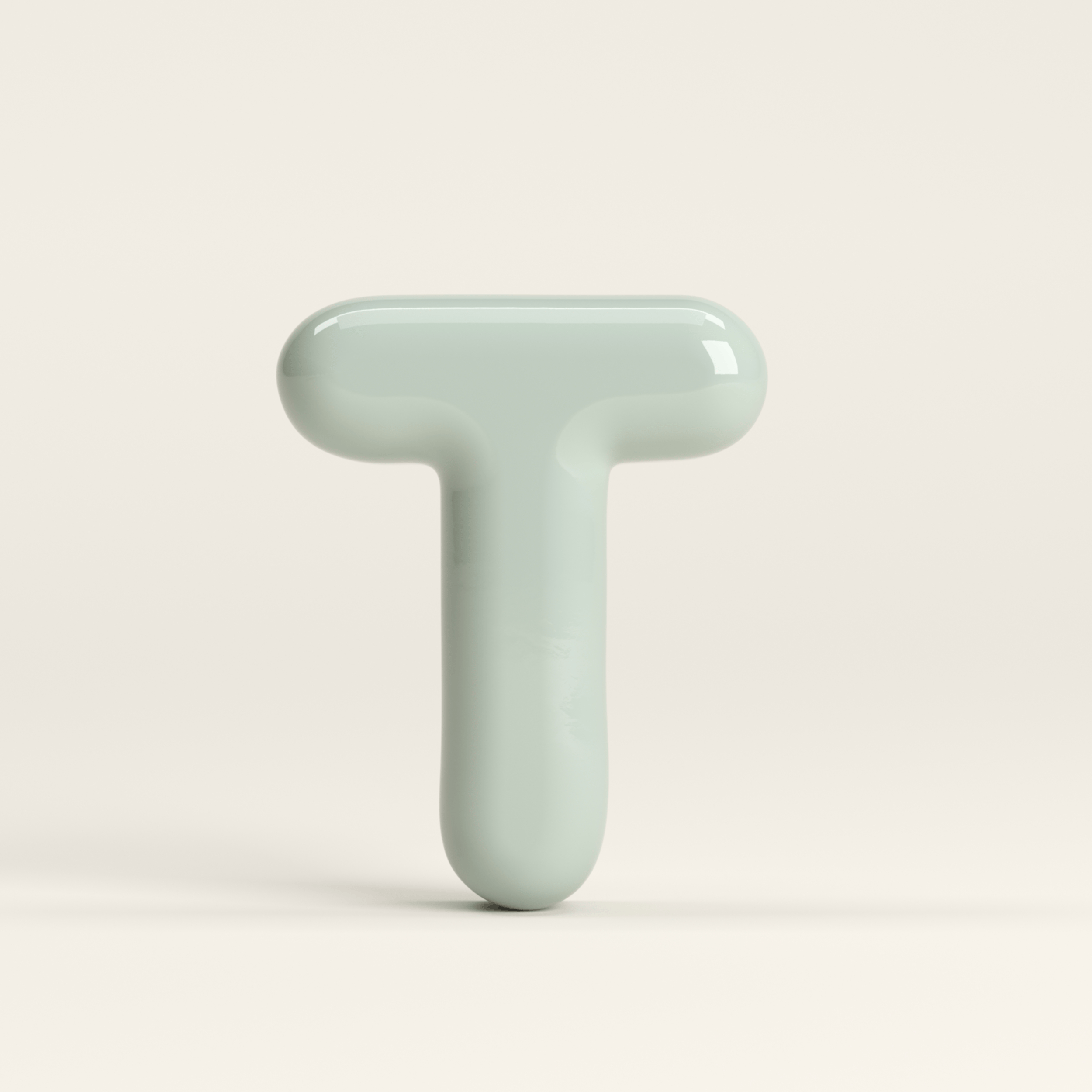 Letter T – handcrafted ceramic decor