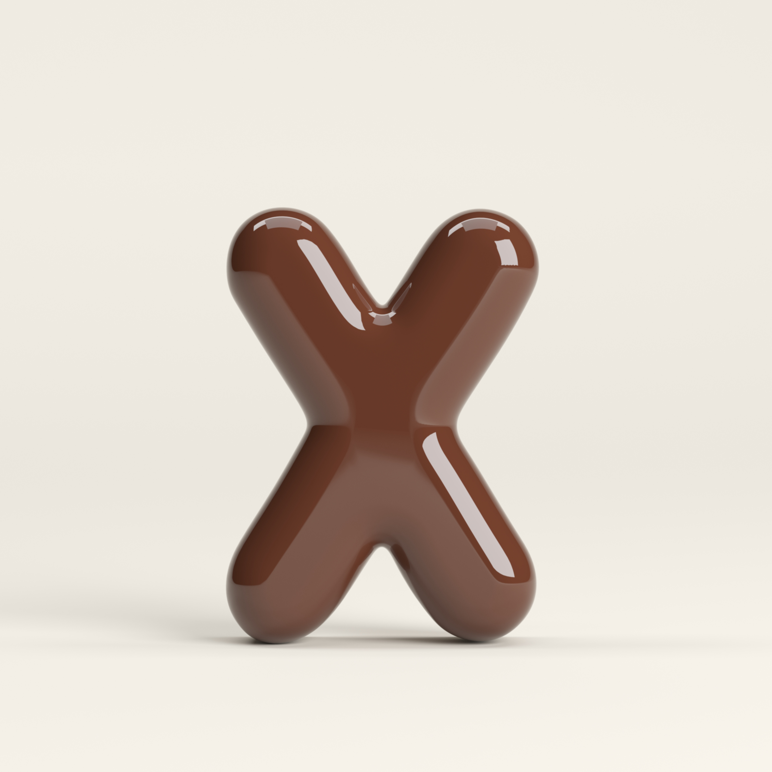 Letter X – handcrafted ceramic decor