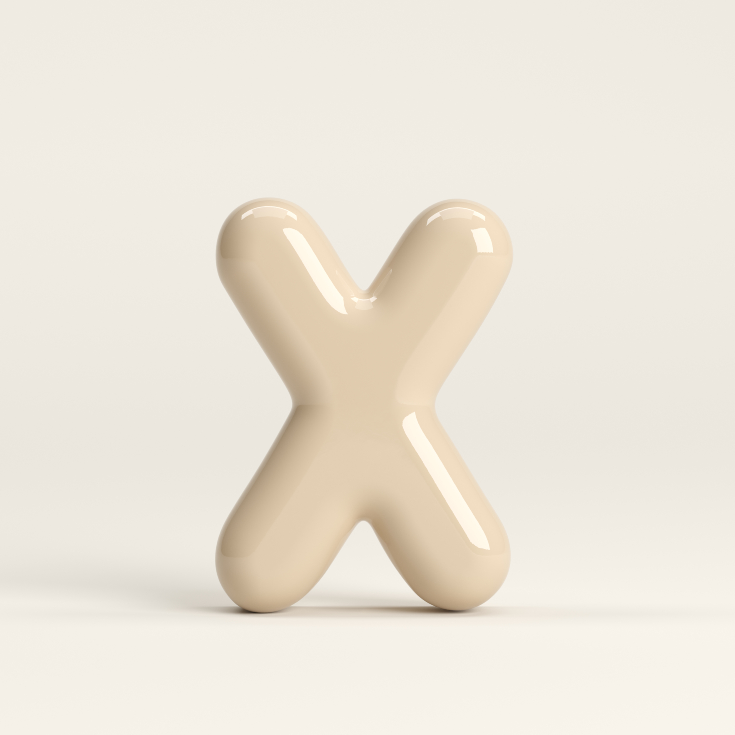 Letter X – handcrafted ceramic decor