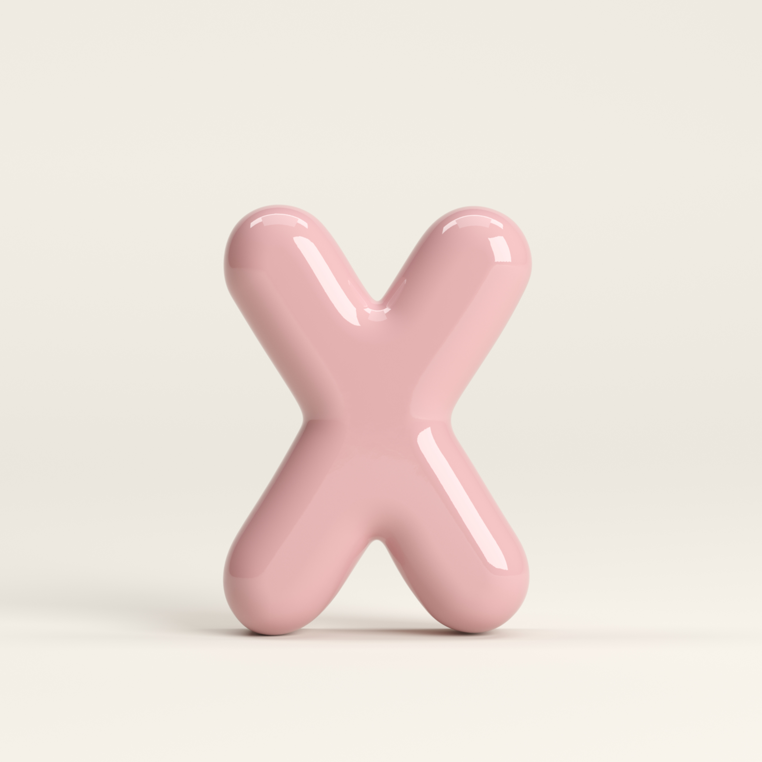 Letter X – handcrafted ceramic decor