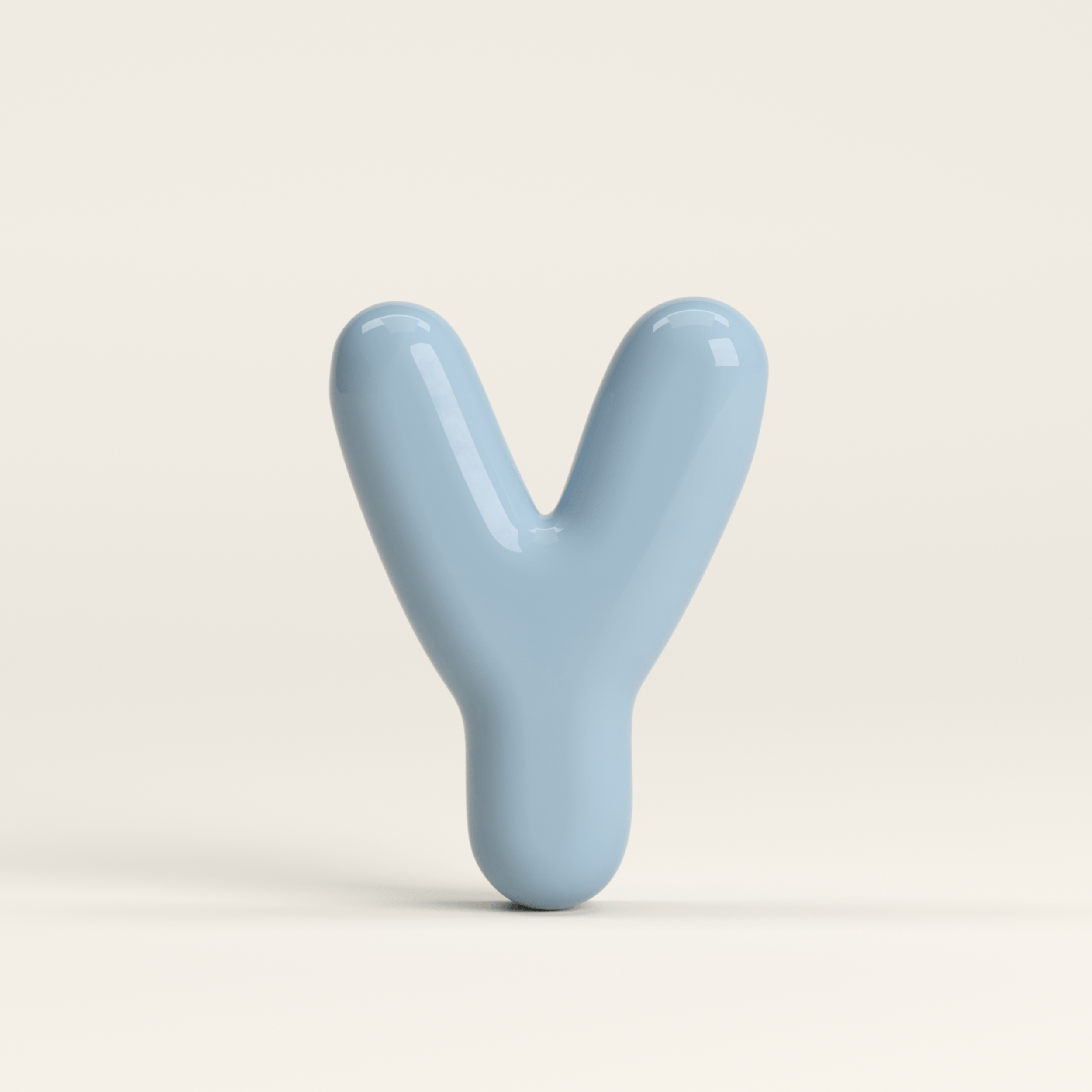 Letter Y – handcrafted ceramic decor
