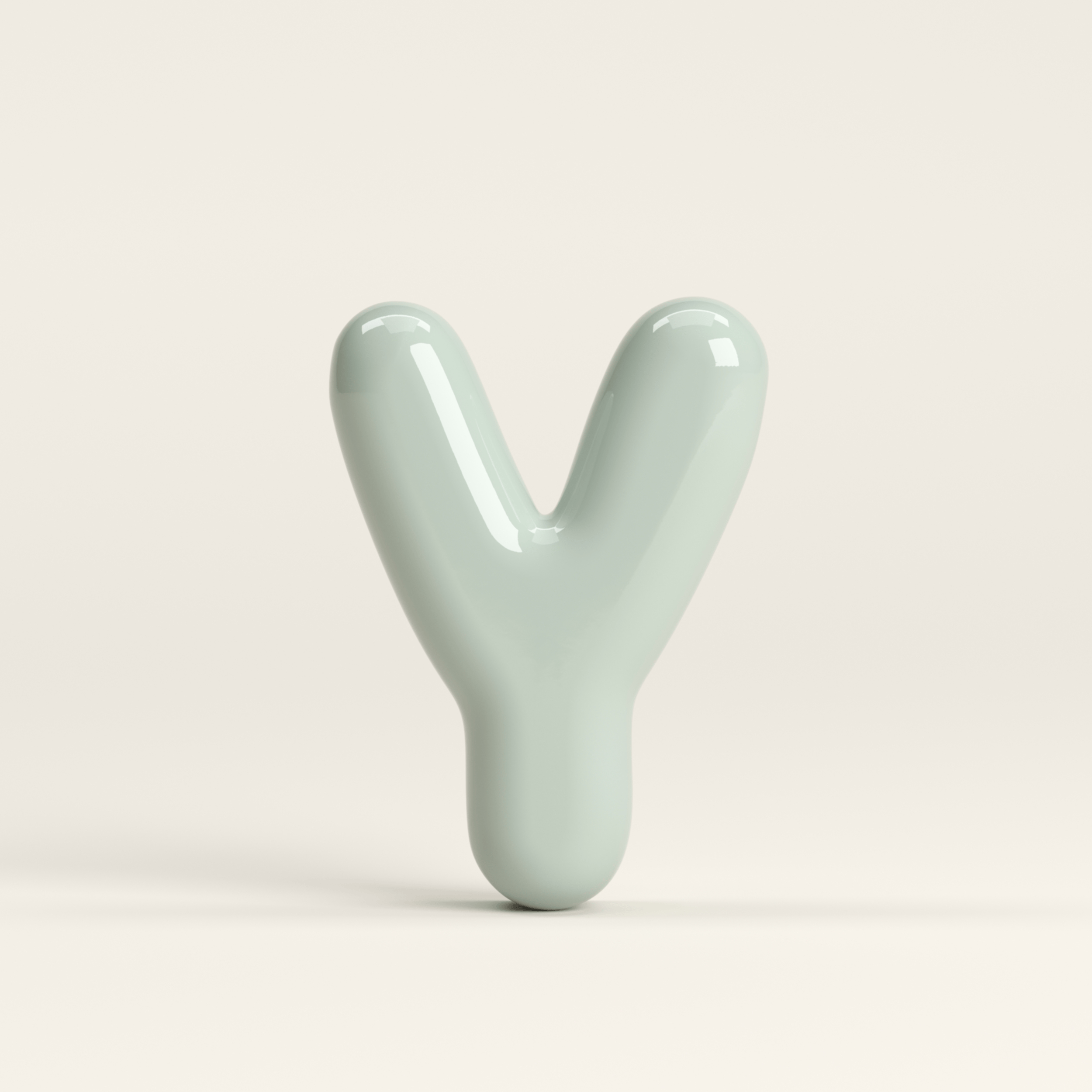 Letter Y – handcrafted ceramic decor