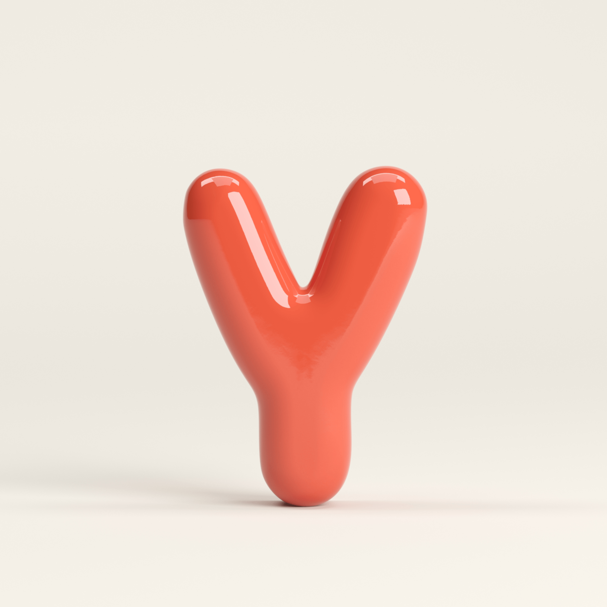 Letter Y – handcrafted ceramic decor