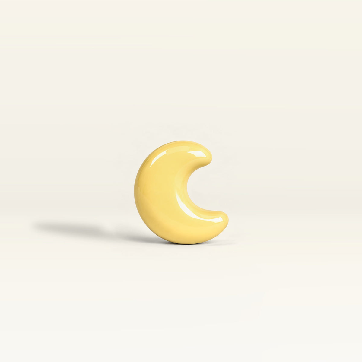 Moon – handcrafted ceramic decor in Soft yellow