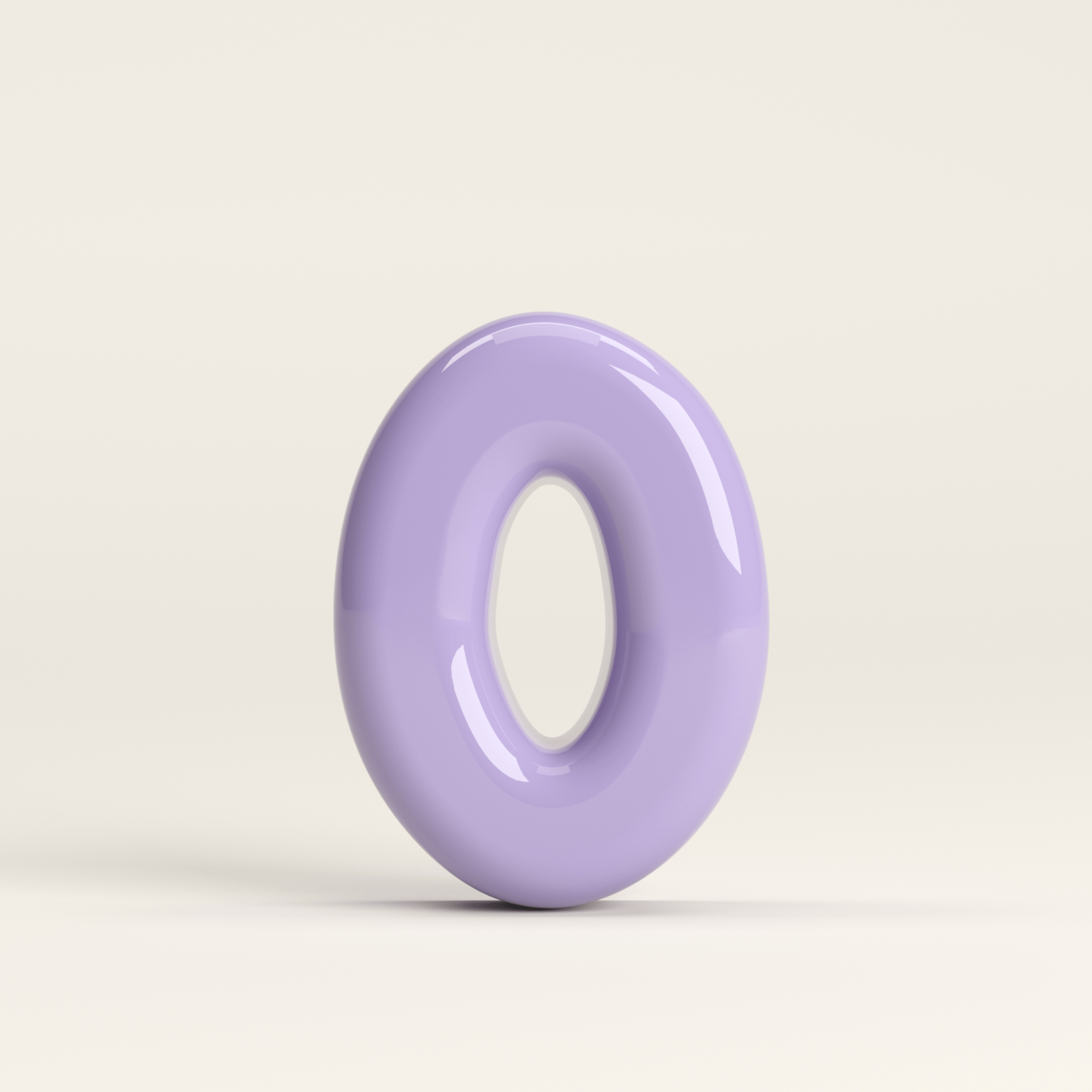 Number 0 – handcrafted ceramic decor