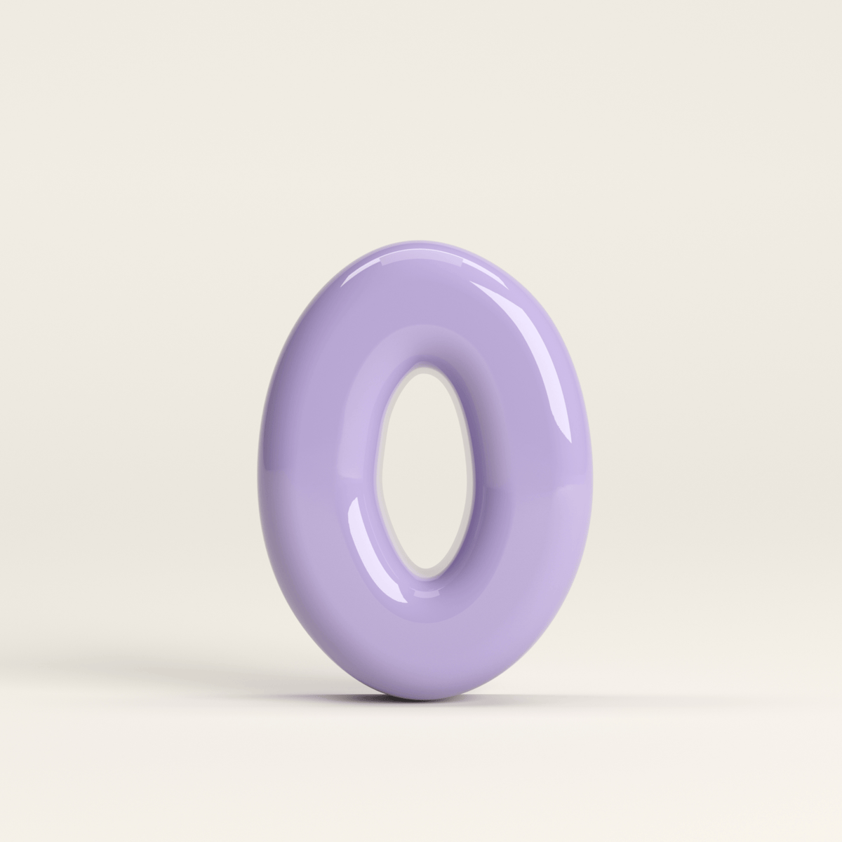 Number 0 – handcrafted ceramic decor
