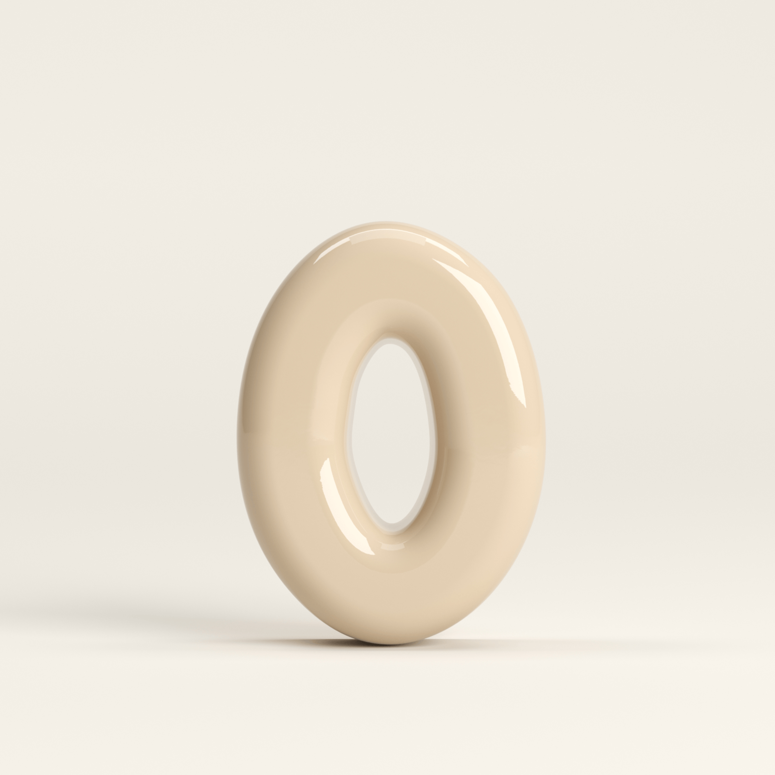 Number 0 – handcrafted ceramic decor